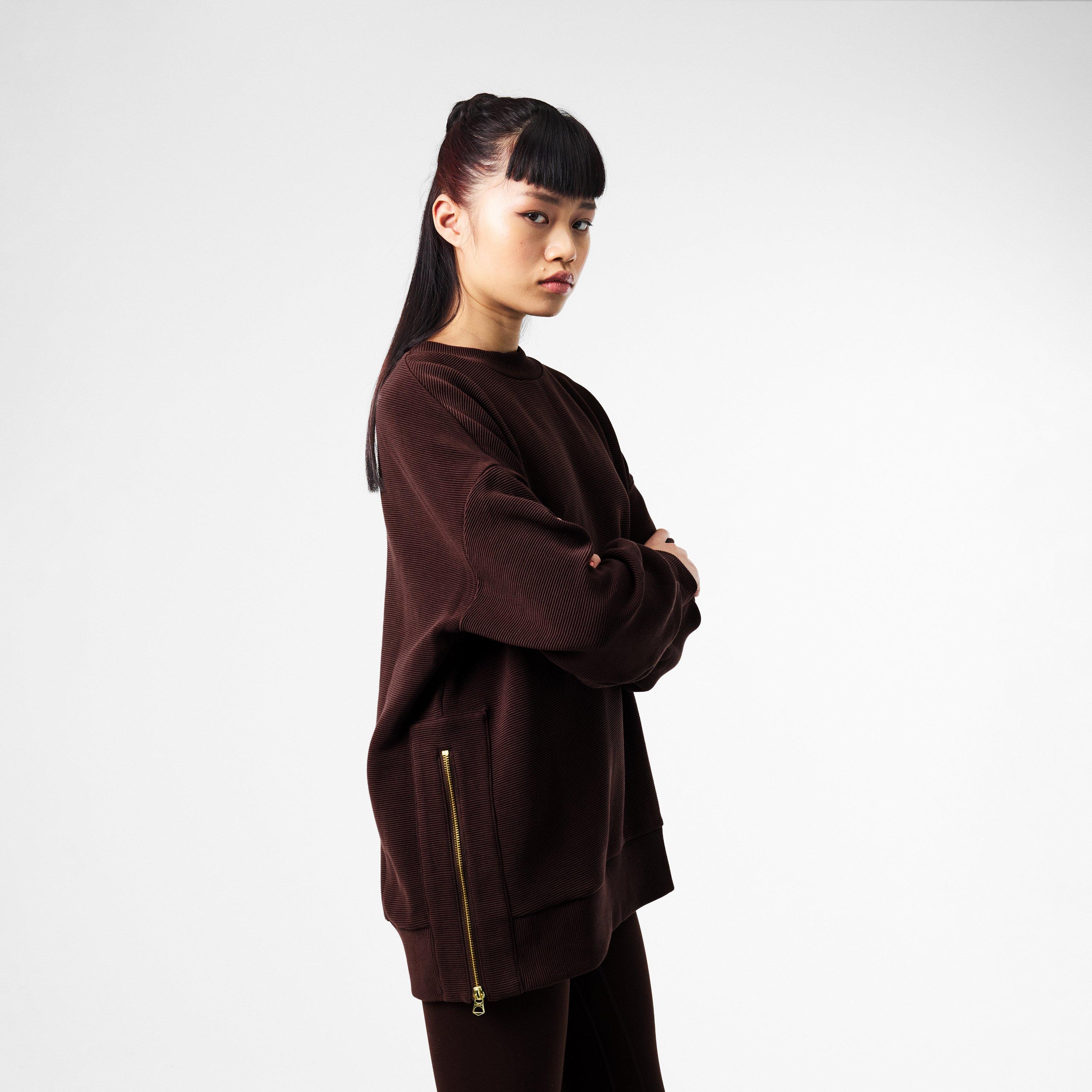 Coffee Bean - Varley - Mae Boyfriend Sweatshirt - 3