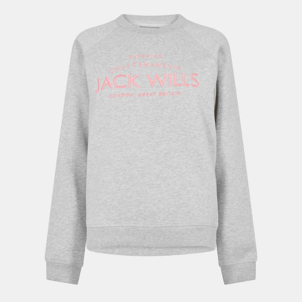 Jack Wills Hunston Crew Neck Sweatshirt (gri)