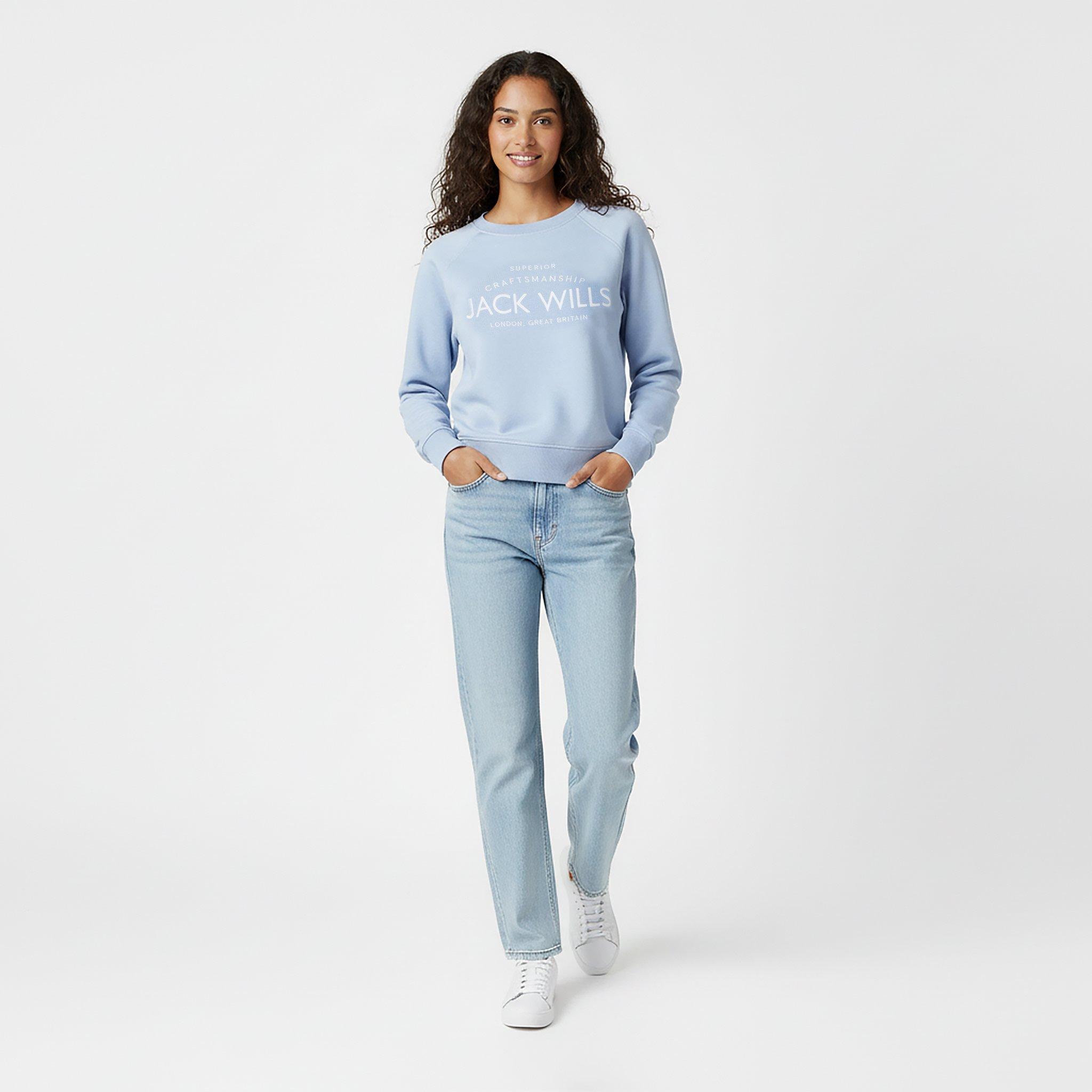 Azul suave - Jack Wills - Hunston Graphic Crew Neck Sweatshirt - 5