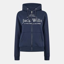 Jack Wills Hunston Logo Zip Hoodie