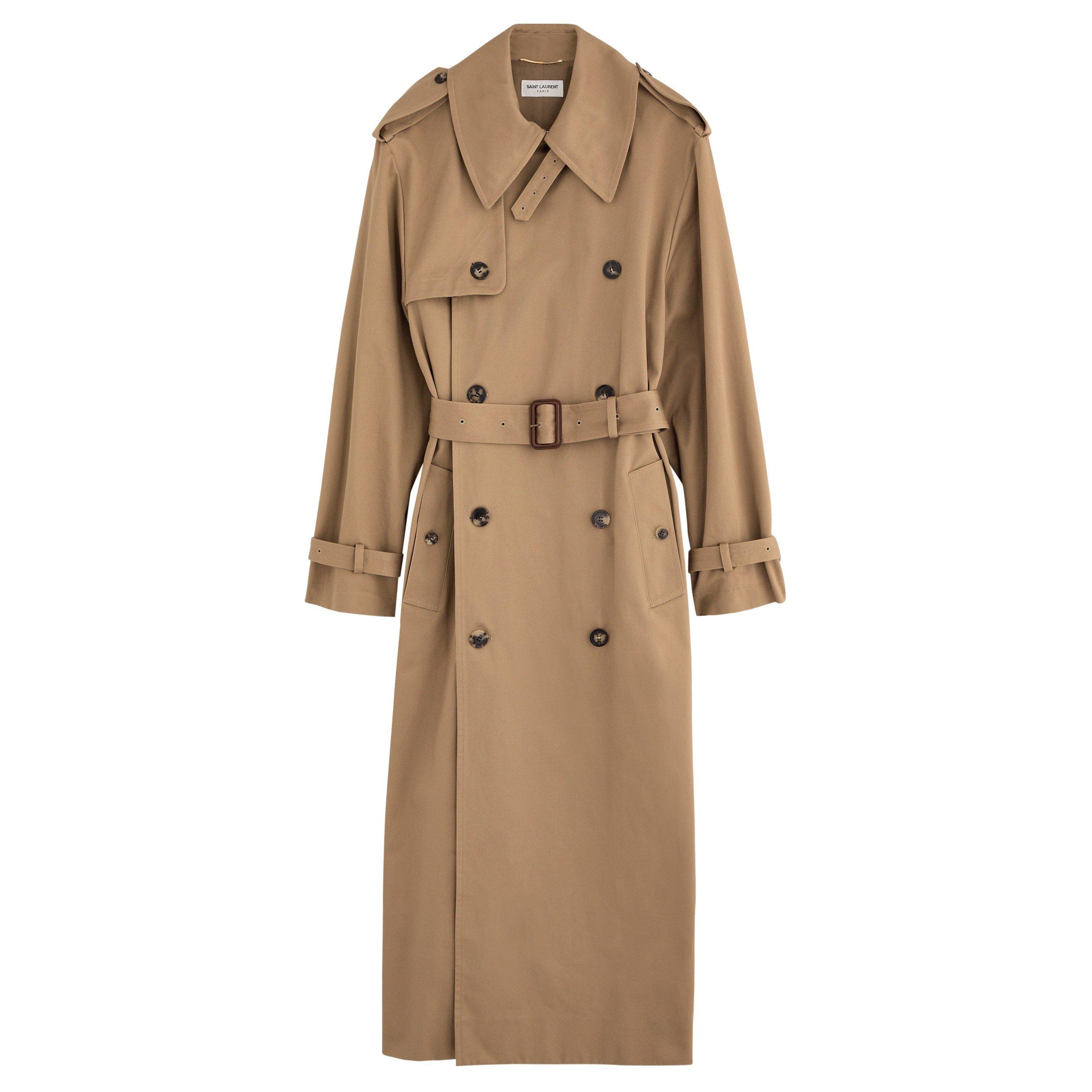 BEIGE - Saint Laurent - TRENCH SERGE DE COTTON