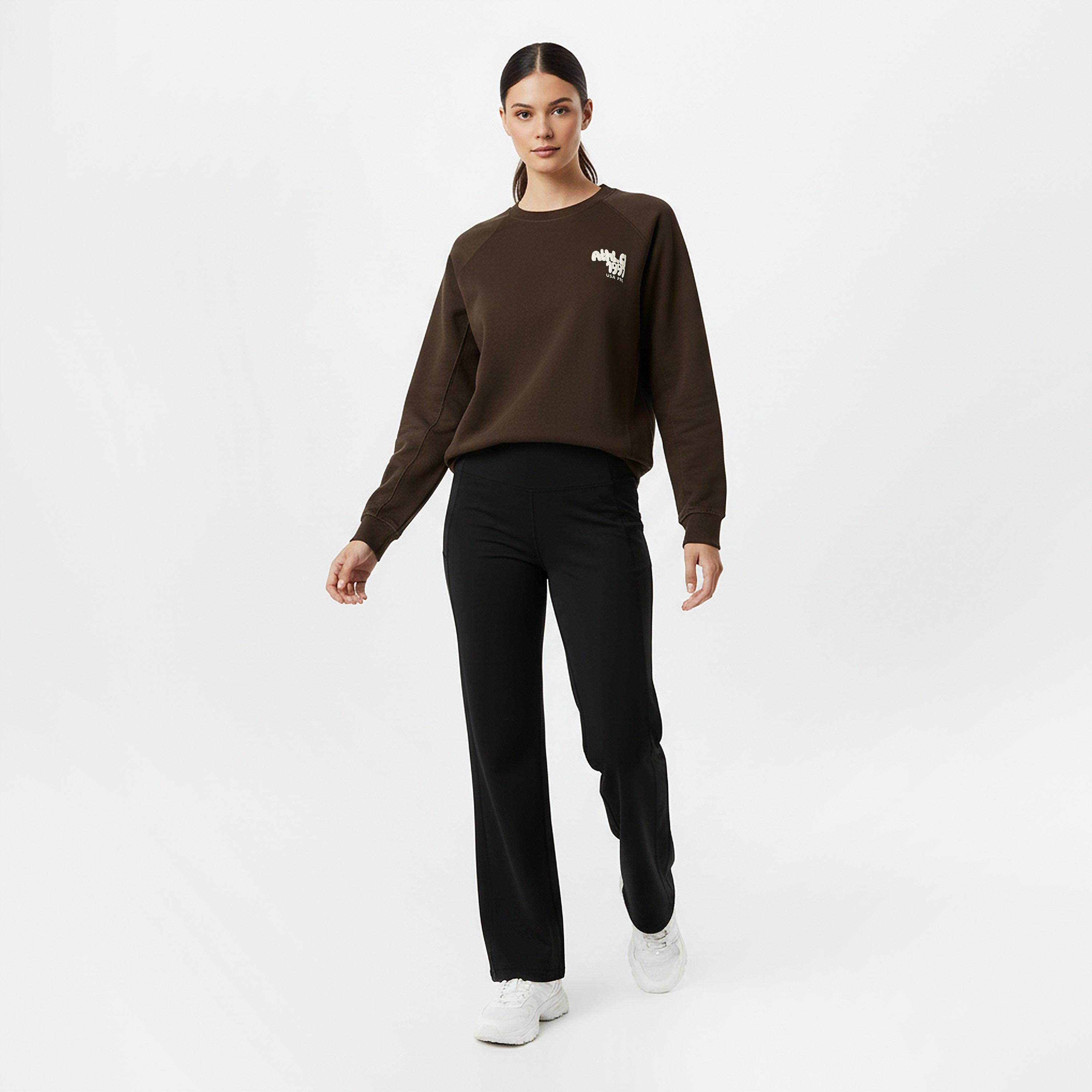 Brown - USA Pro - Oversized Crew Sweatshirt - 5