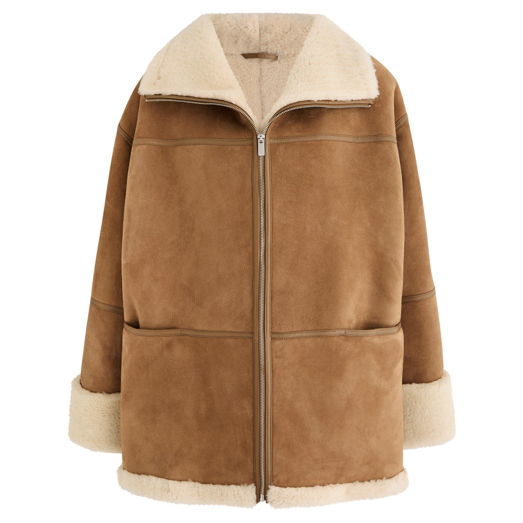 BEIGE - Toteme - SIGNATURE SHEARLING JACKET - 1