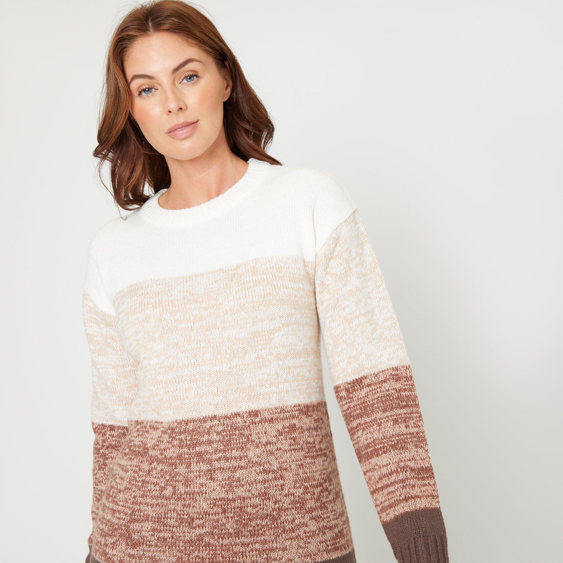 Beige - Be You - Knitted Jumper Dress - 5