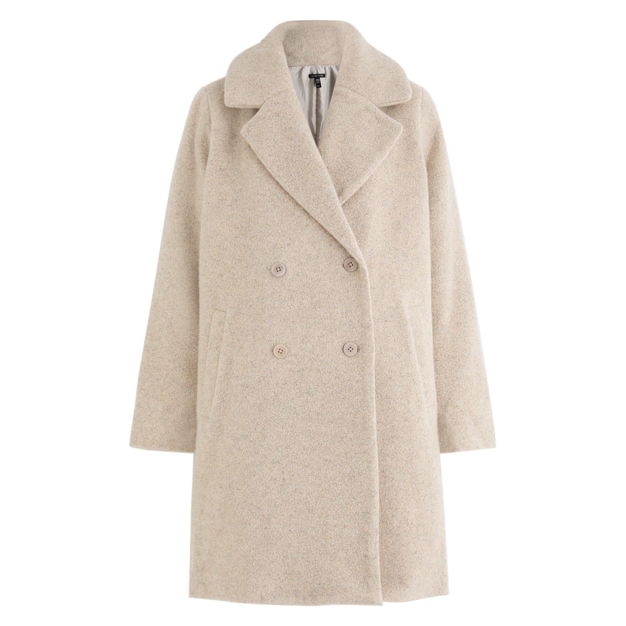 CREAM - Eileen Fisher - C ROUND NK REVERSIBLE COAT