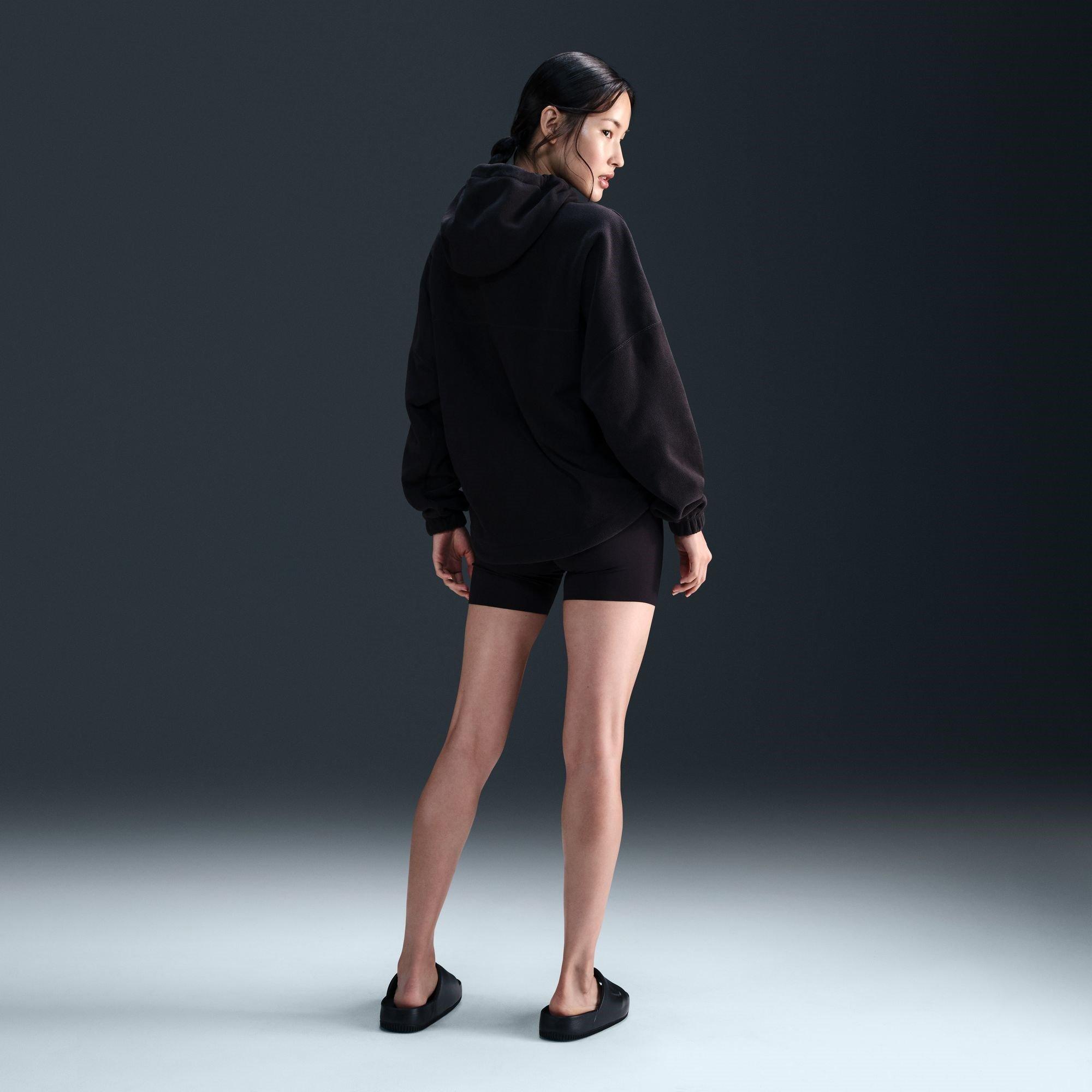 Schwarz - Nike - Logo Fleece Hoodie Womens - 5