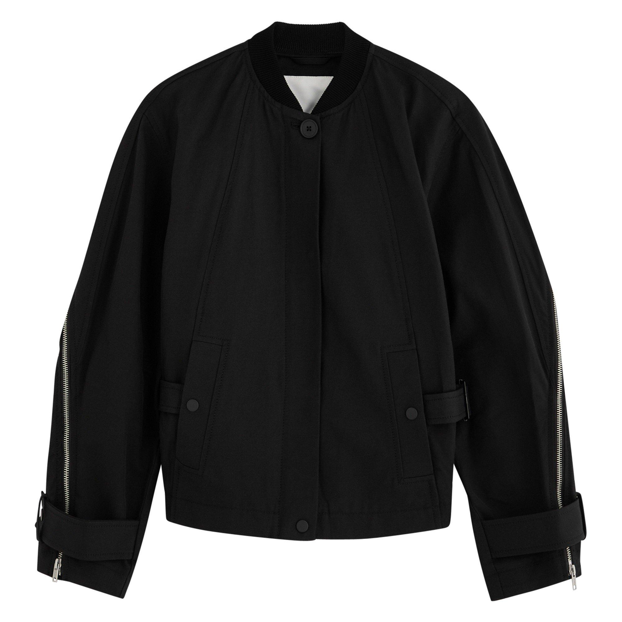 BLACK - Philip Lim - CRPD UTILITY JCKT W ZIP COCOON