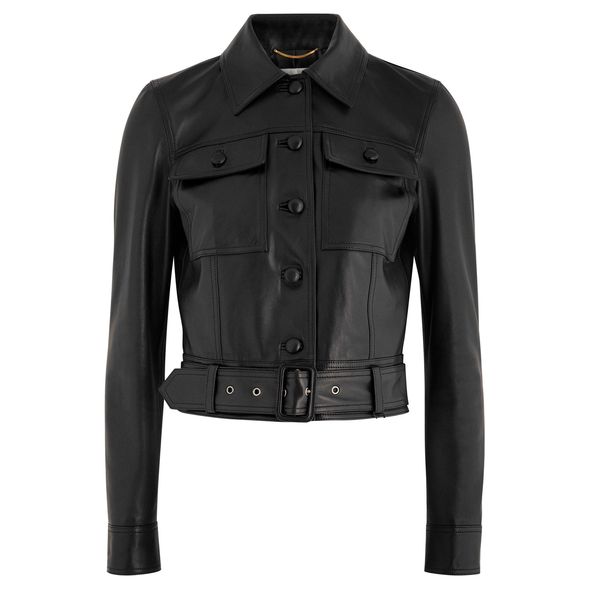 BLACK - Saint Laurent - VESTE COURTE SOUFFLETS DOS LUV