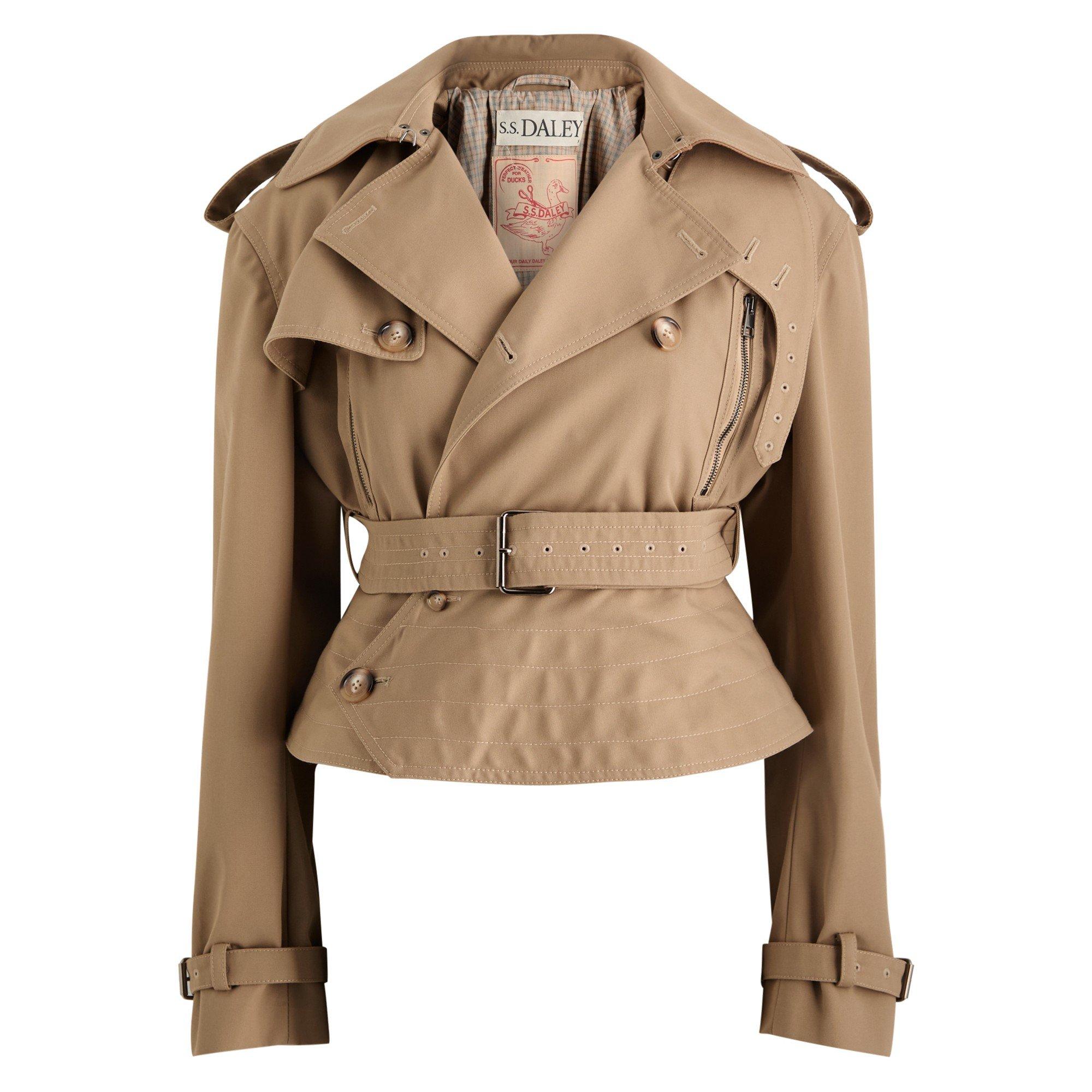 BEIGE - Unknown - ELIZA PEPLUM TRENCH