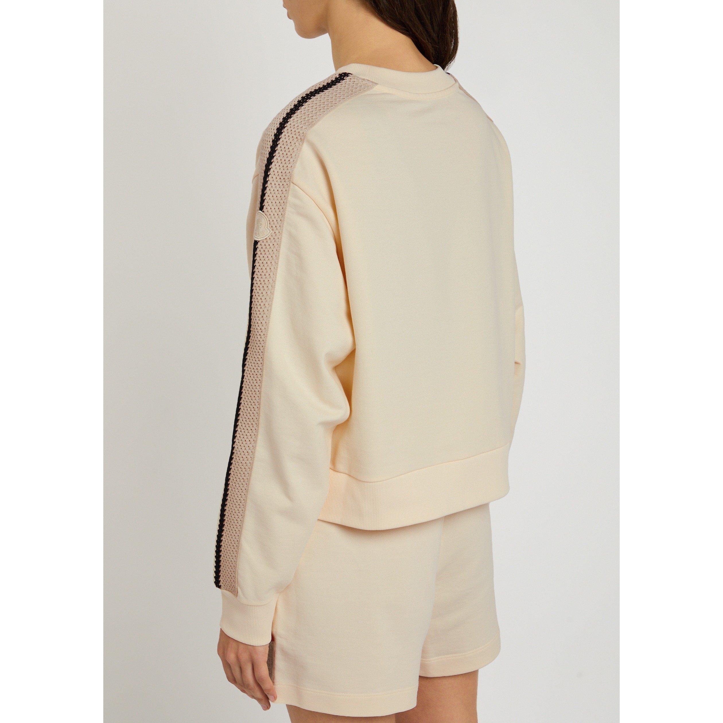 IVORY - Moncler - Women's Cotton Sweatshirt - 3