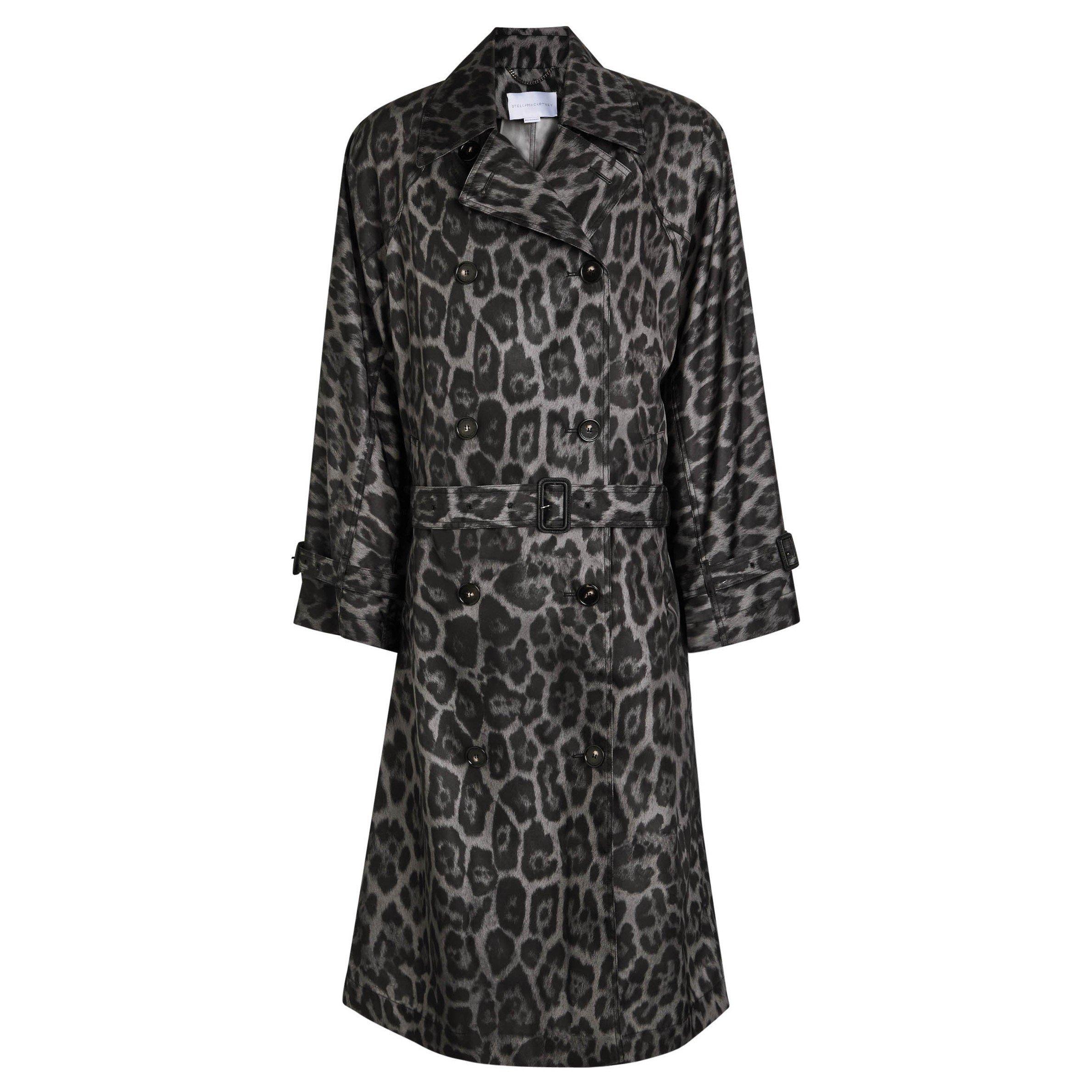 GREY AND OTHER - Stella McCartney - LEOPARD TRENCH COAT
