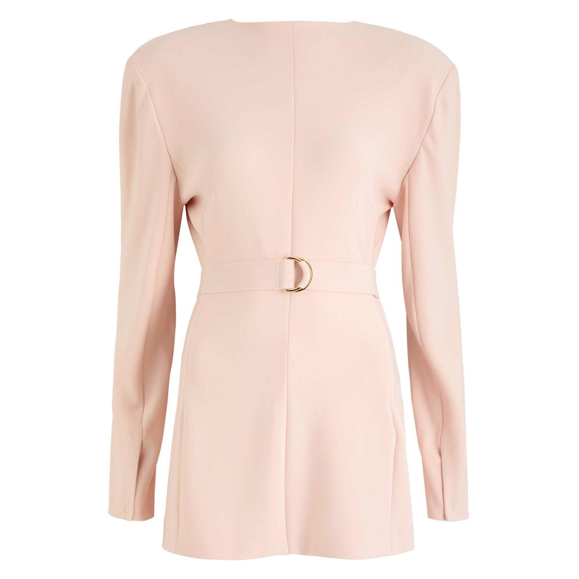 LIGHT PINK - Norma Kamali - J LS SHOULDER PAD JACKET