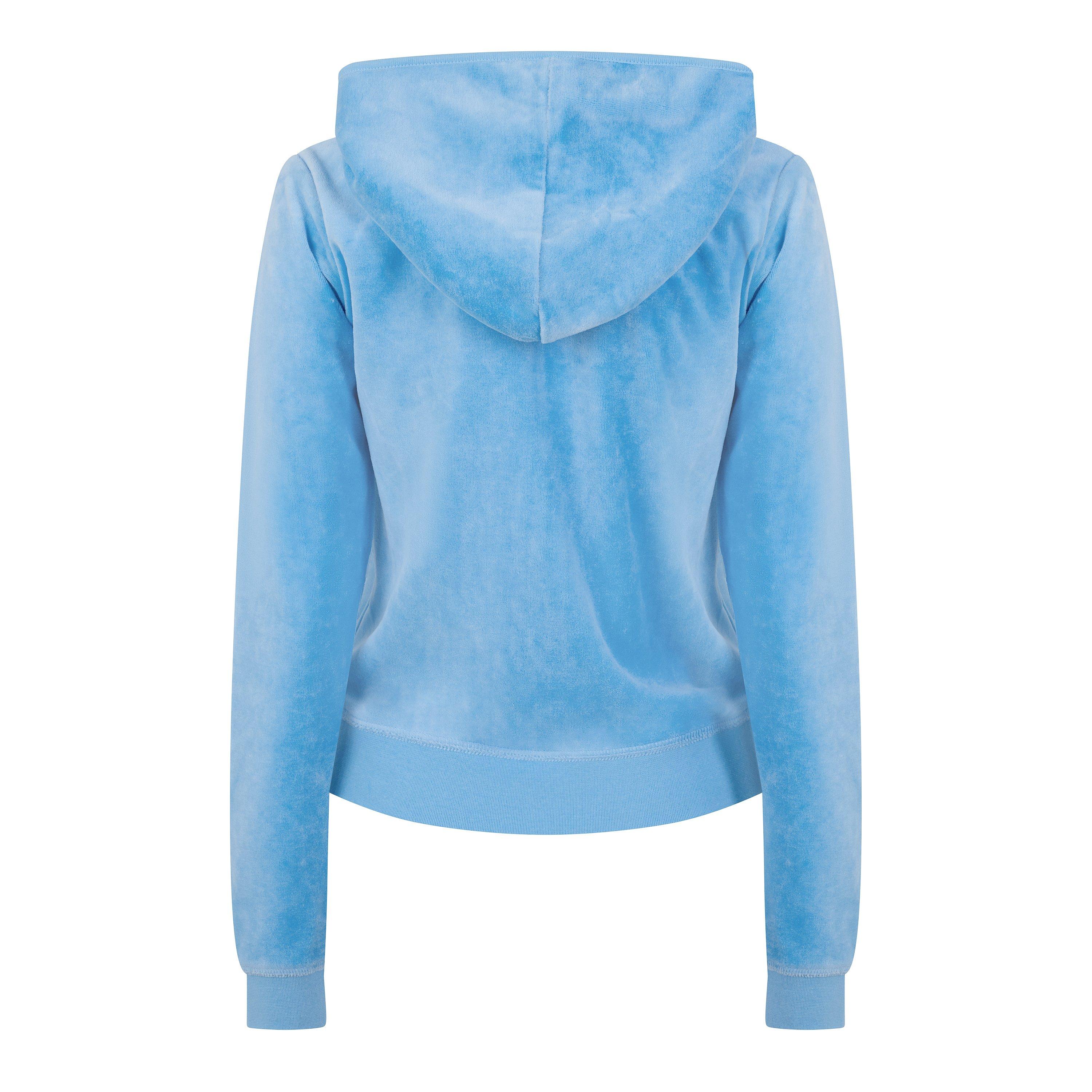 BLUE - Juicy Couture - Women's Robyn Velour Zip Hoodie - 2