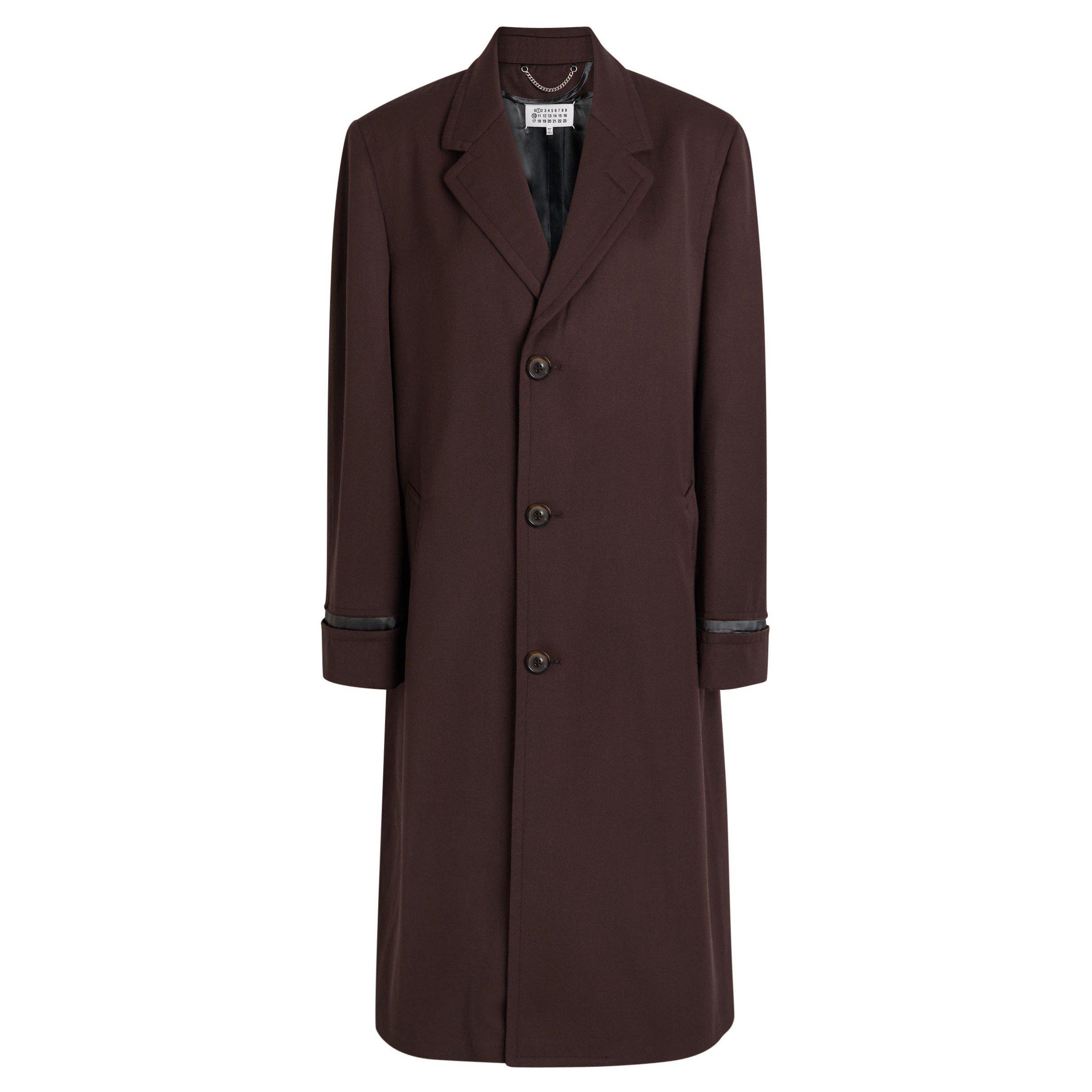 DARK BROWN - Maison Margiela - TAILORED OVERCOAT