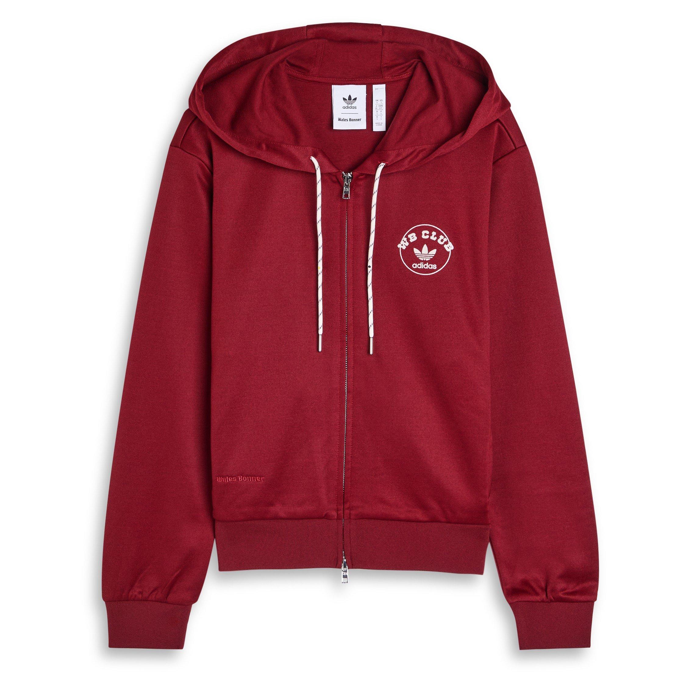 BURGUNDY - adidas Originals - WB TRACK HOODIE