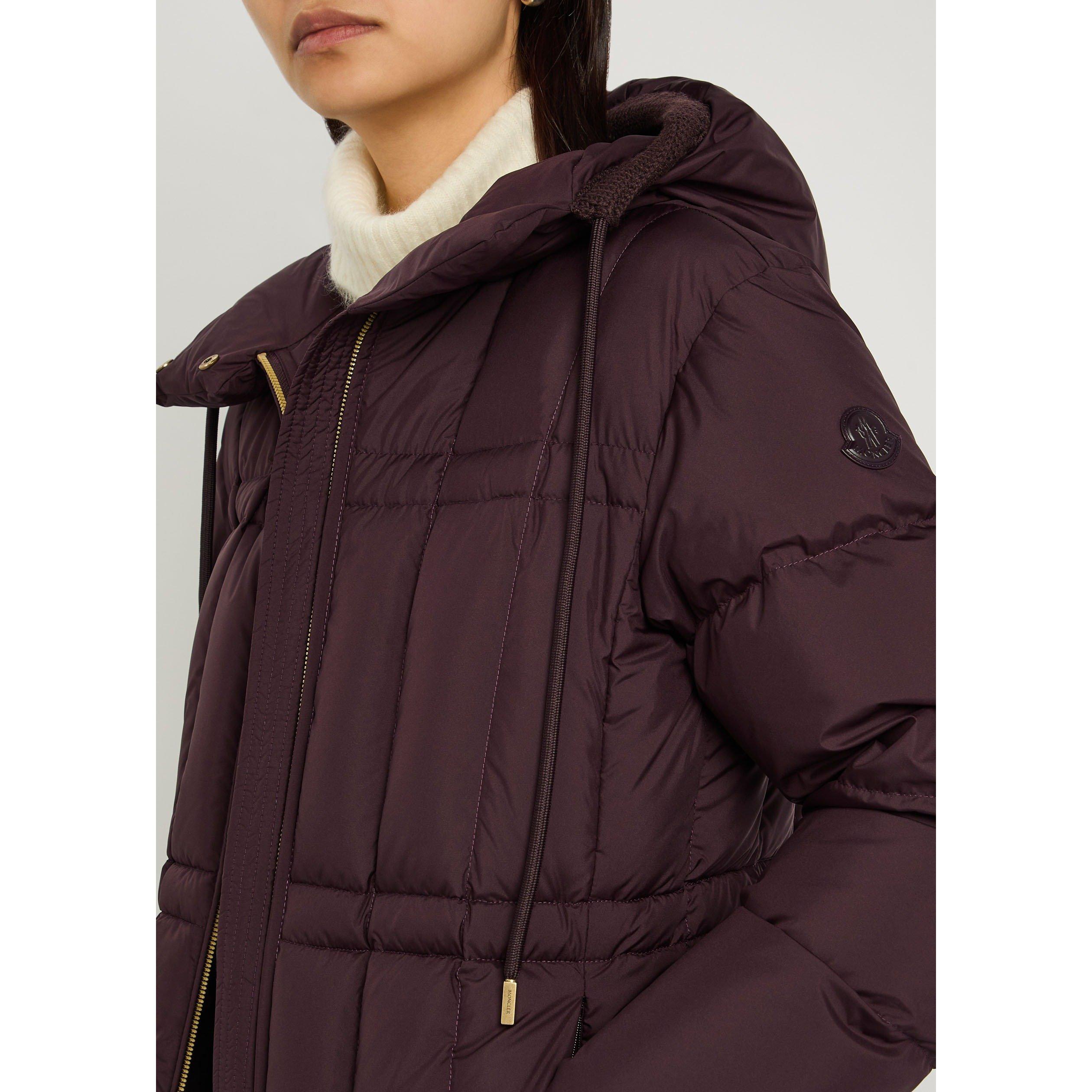 BURGUNDY - Moncler - Women's Estom Short Puffer Jacket - 4