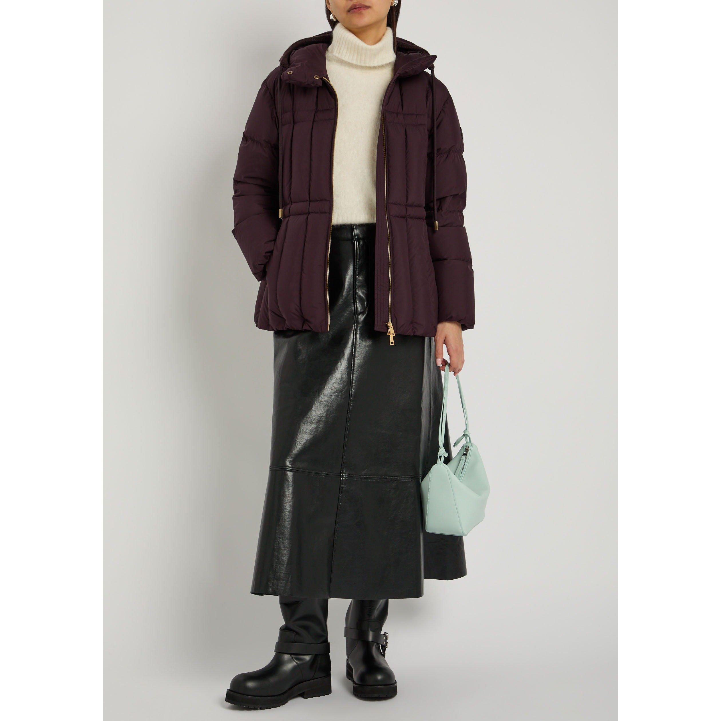 BURGUNDY - Moncler - Women's Estom Short Puffer Jacket - 5