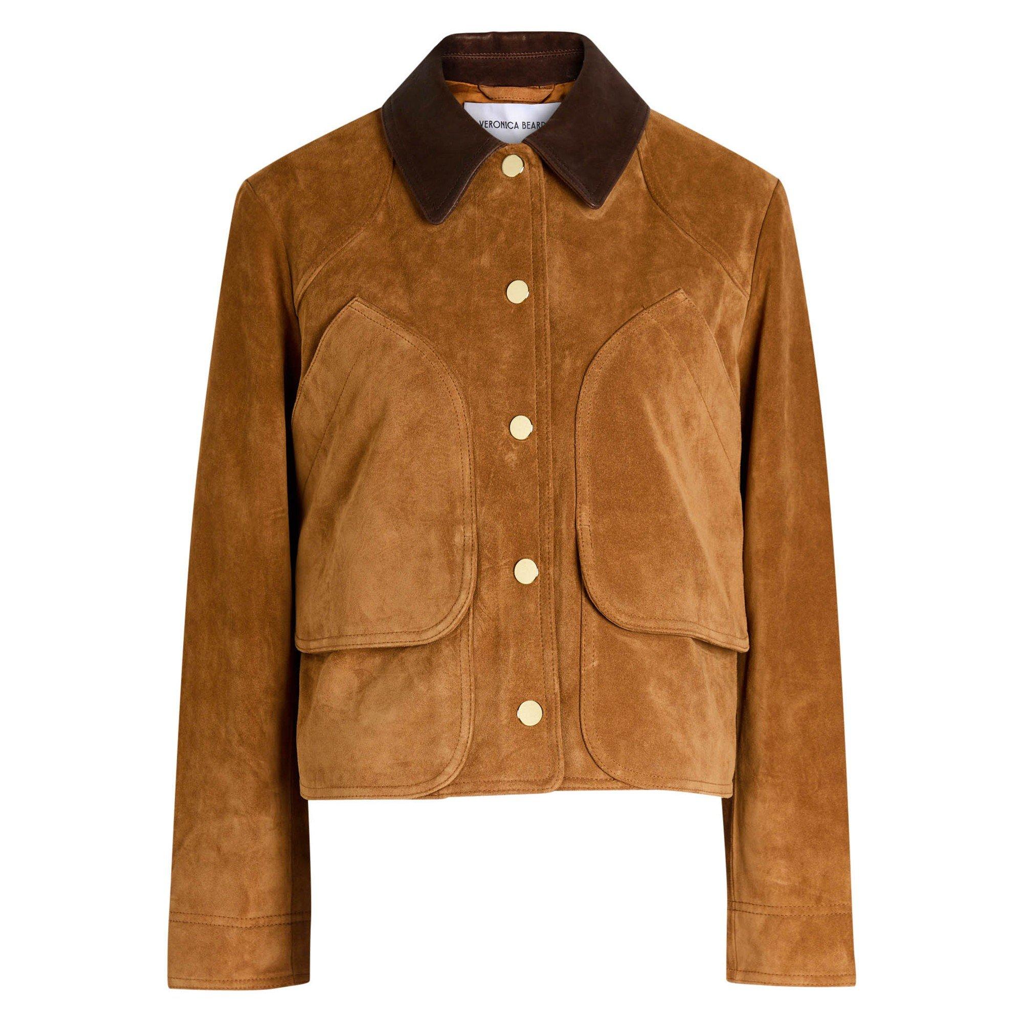 TAN - Veronica Beard - J WALTERS CROPPED BARN JACKET