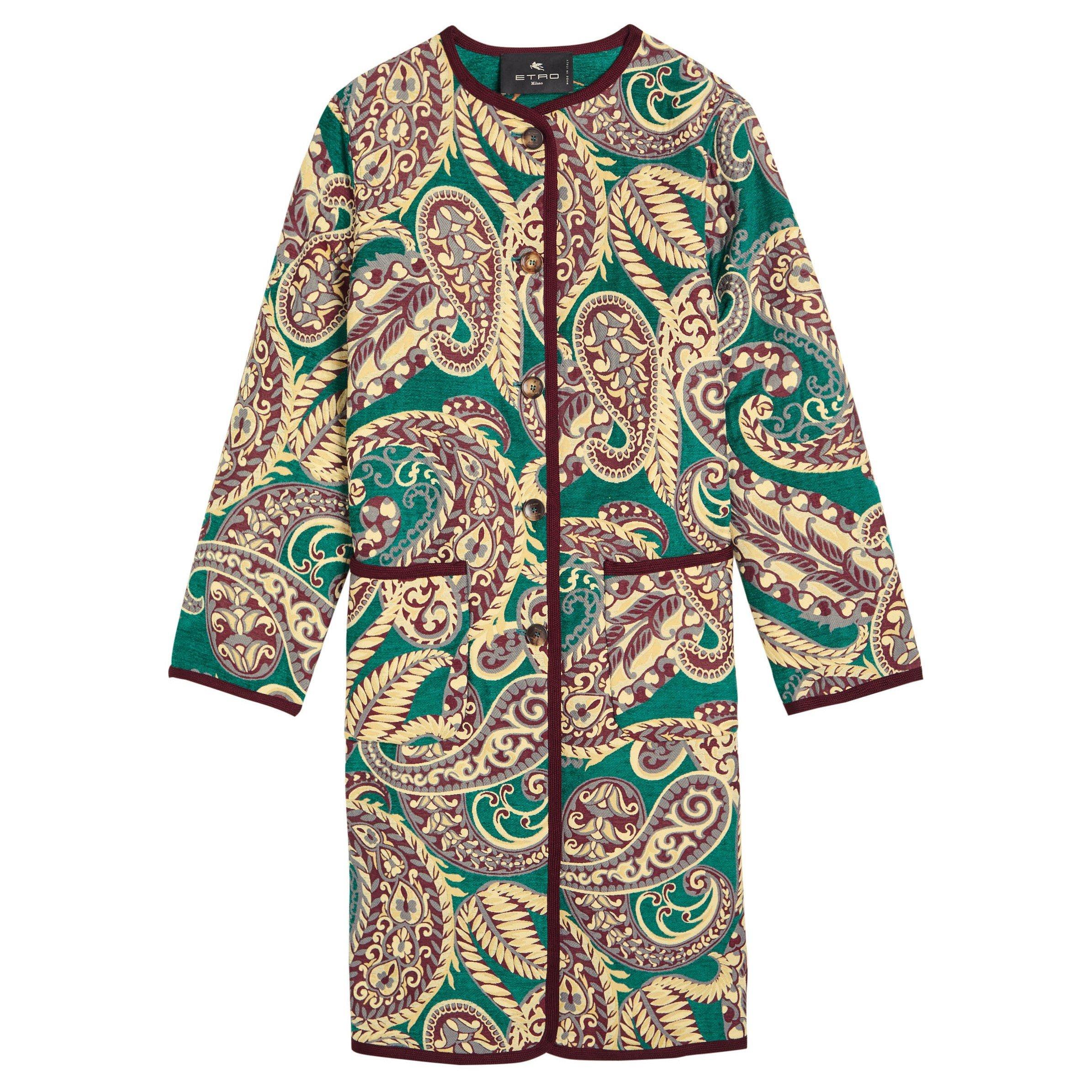 MULTI PRINT - Etro - REVERSIBLE ROUND COLLAR COAT