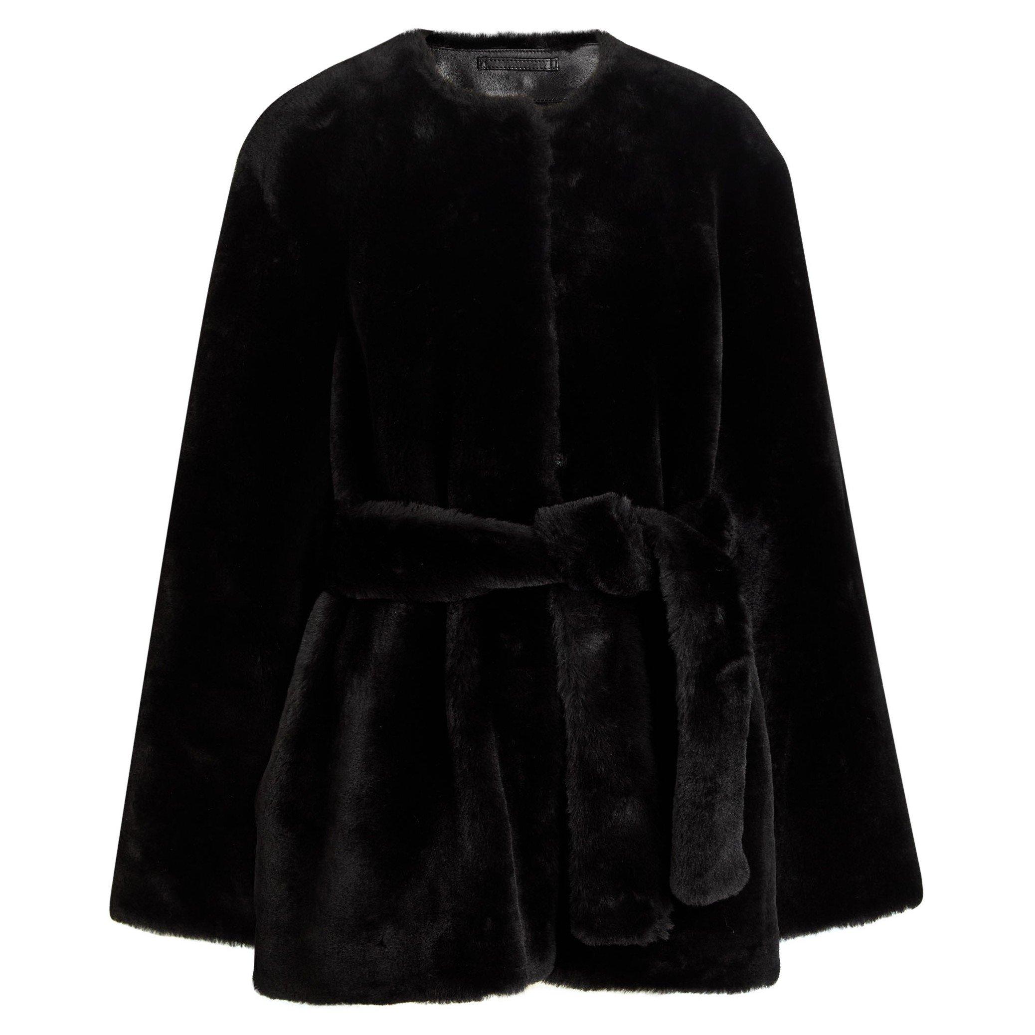 BLACK - Toteme - PLUSH SHEARLING JACKET - 1