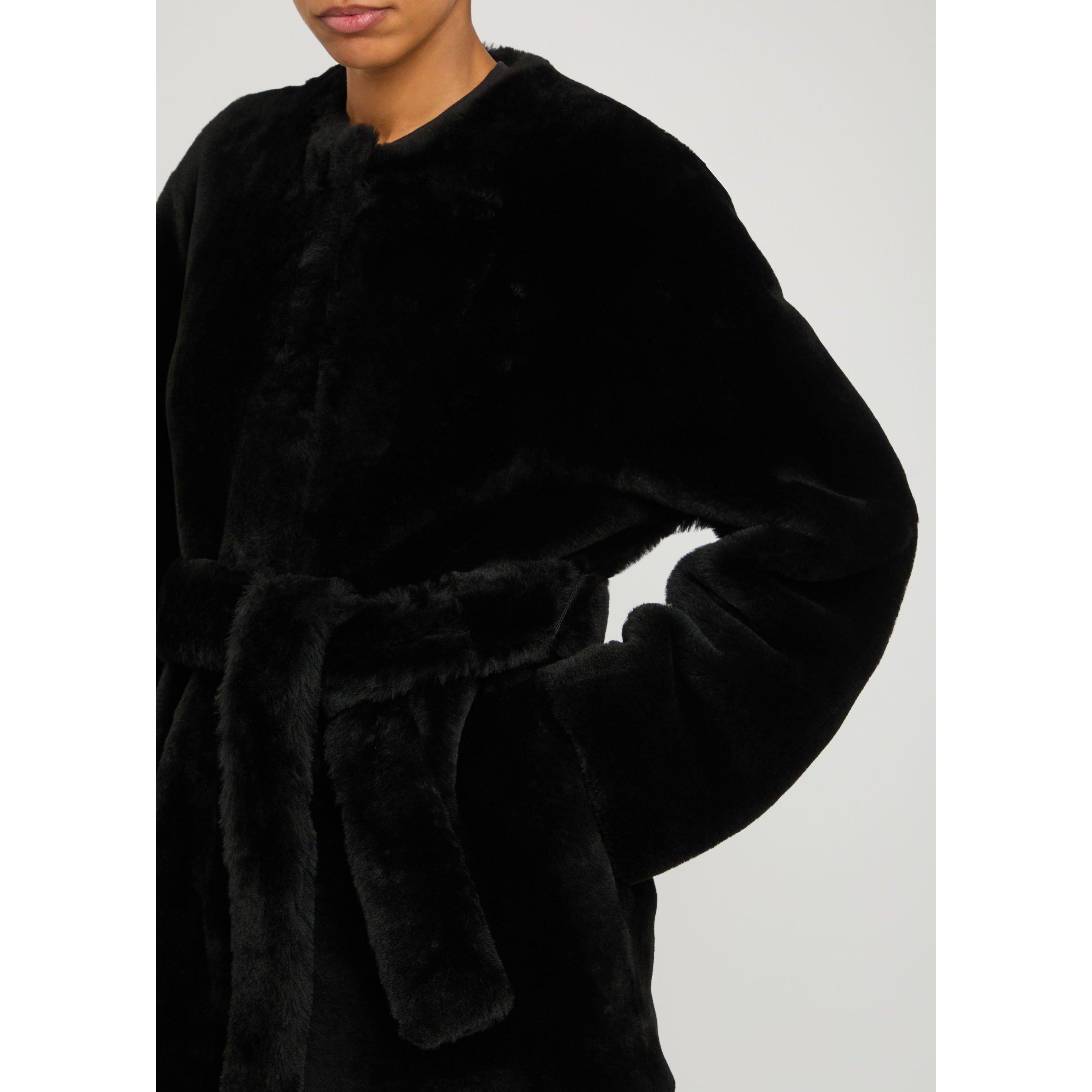 BLACK - Toteme - PLUSH SHEARLING JACKET - 4