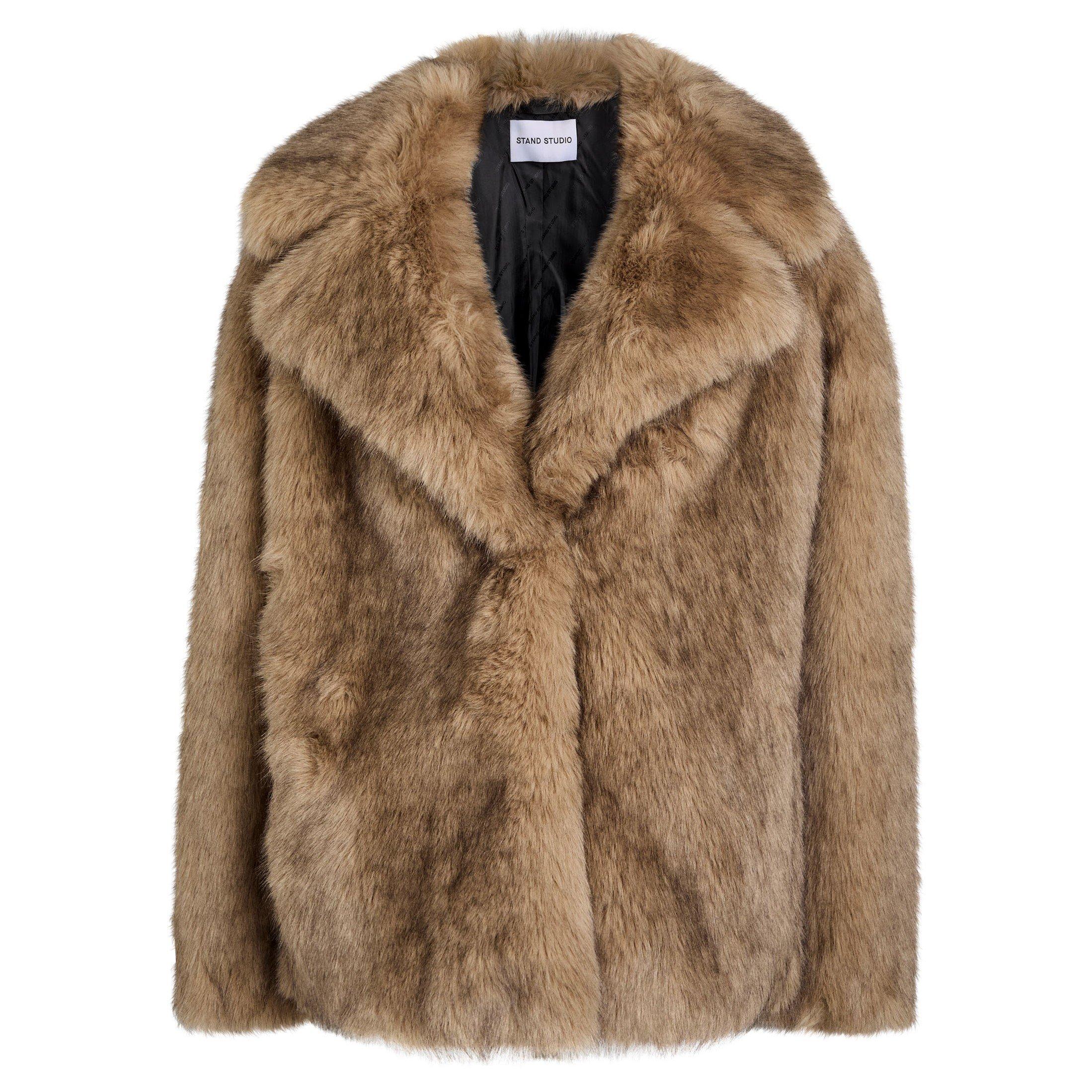 BROWN - Stand Studio - J VALENTINA SHORT LAPEL JACKET