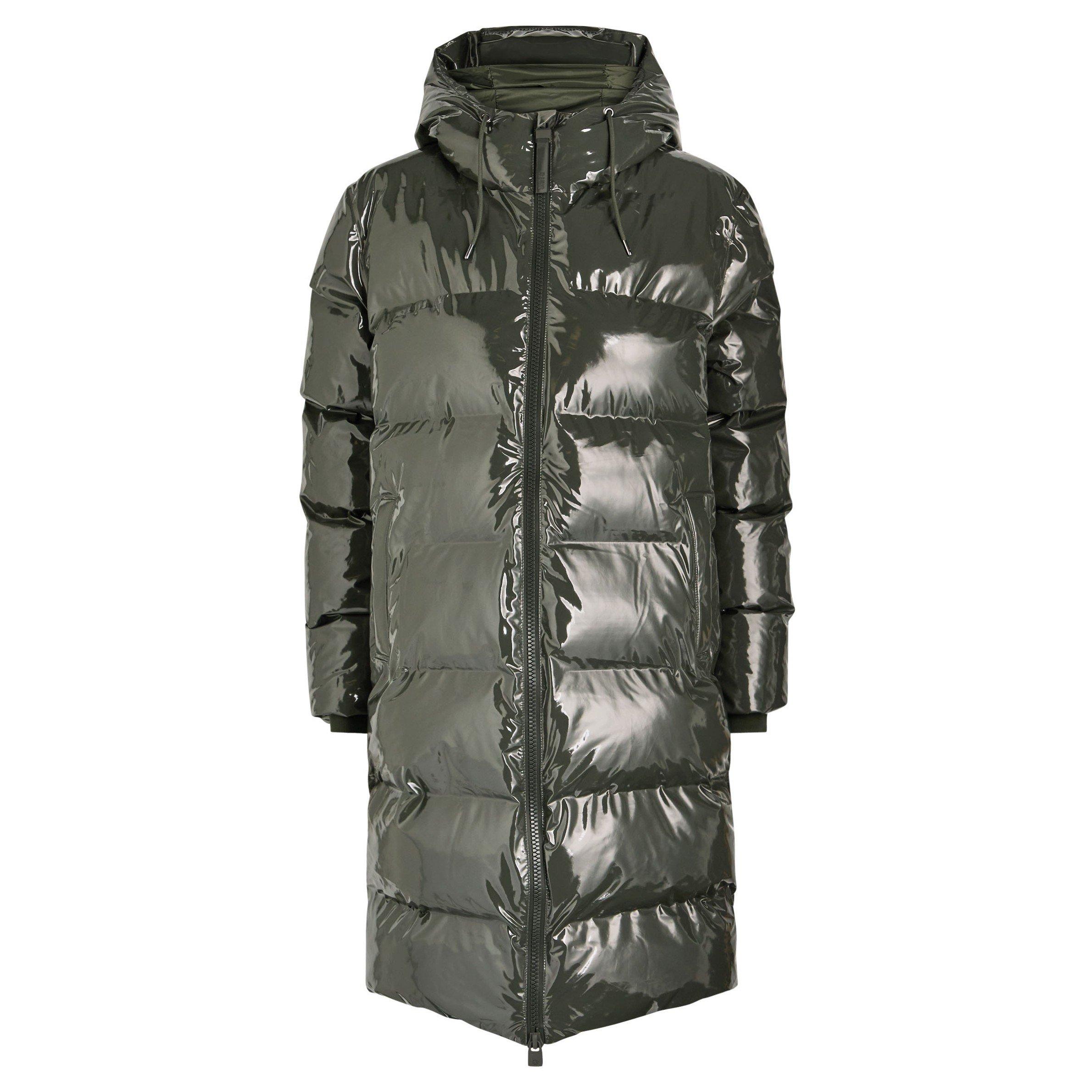 DARK GREEN - Rains - C Alta Longer Puffer Jacket W3