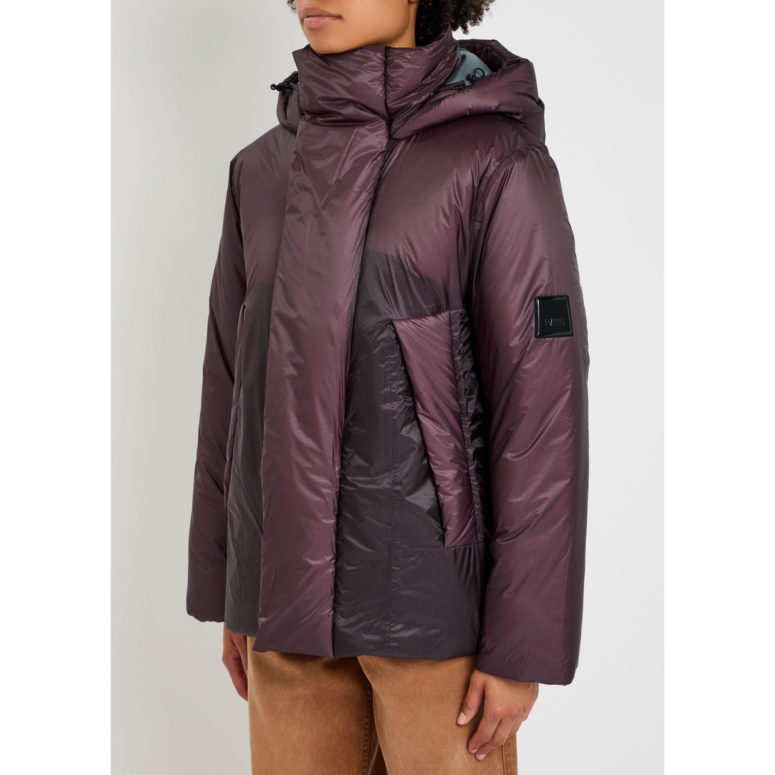 BURGUNDY - Rains - C Torna Insulated Curve Jacket - 2