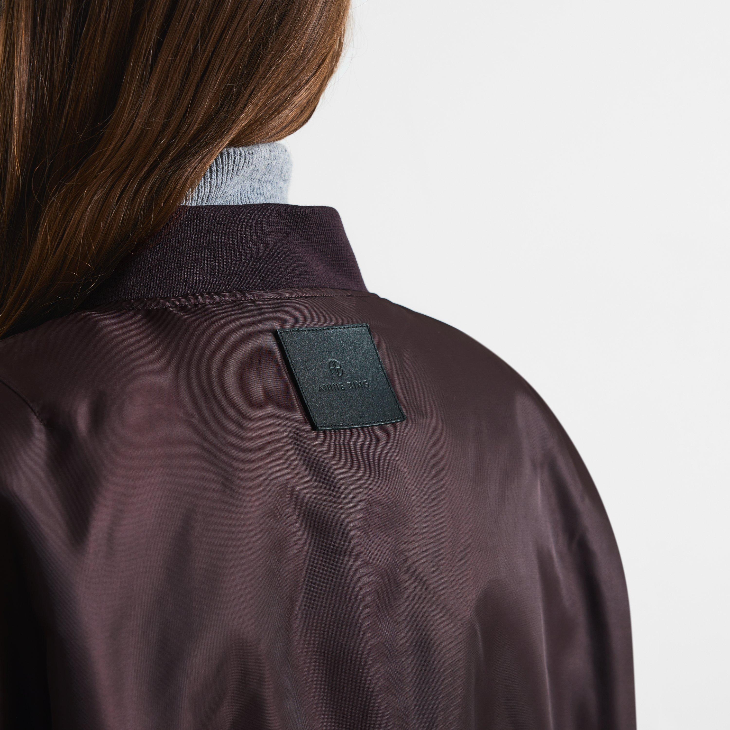 DARK BROWN - Anine Bing - JKT LEON BOMBER - 5