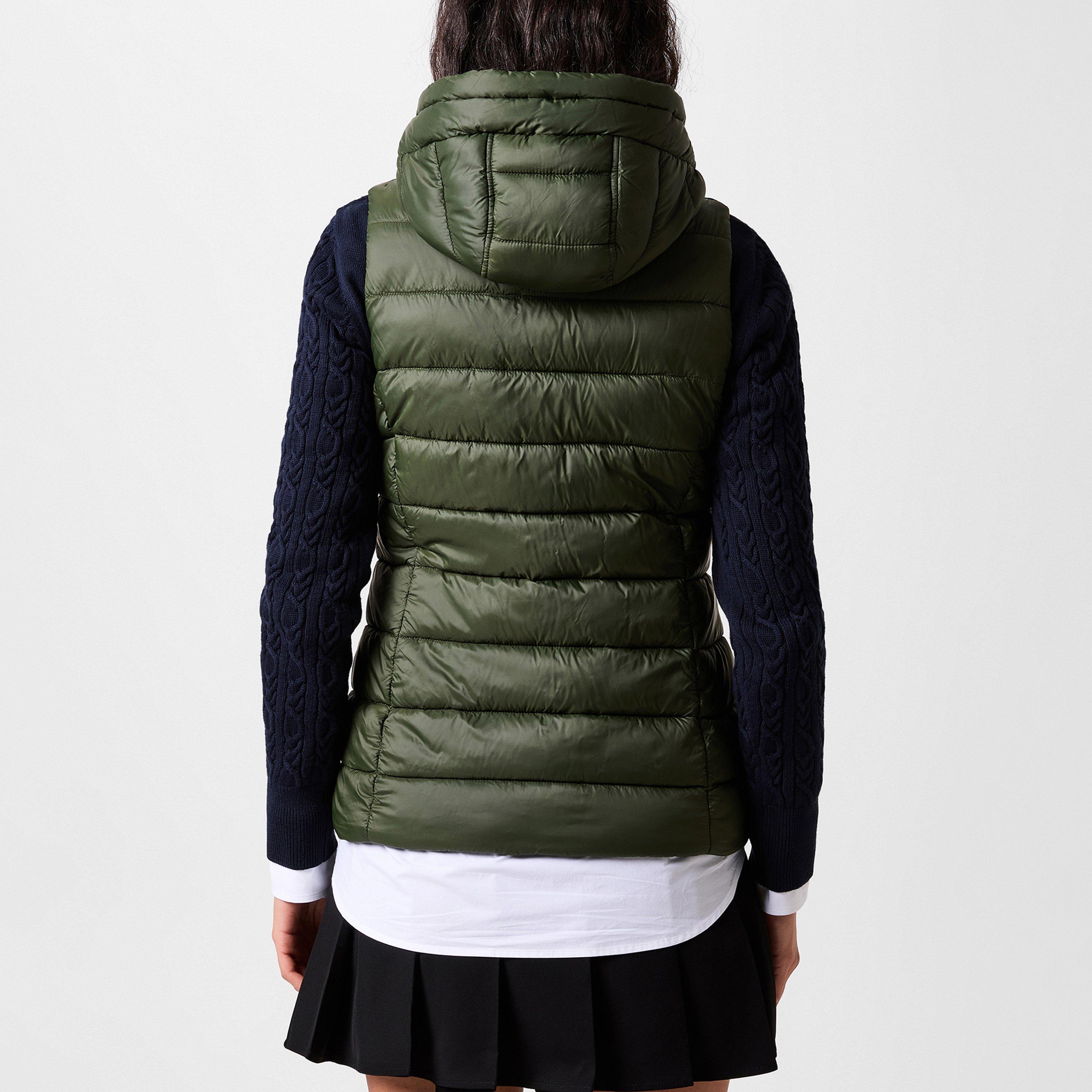 Sage - Barbour - Women's Shaw Baffle Quilted Hooded Short Gilet - 3