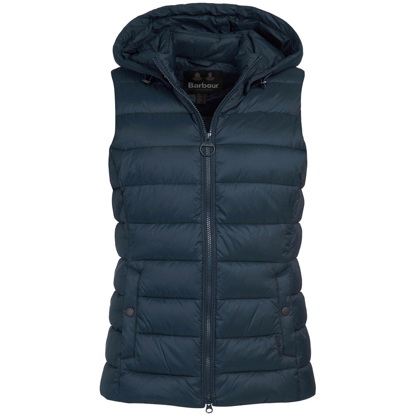 Dk Navy - Barbour - Women's Shaw Baffle Quilted Hooded Short Gilet - 5