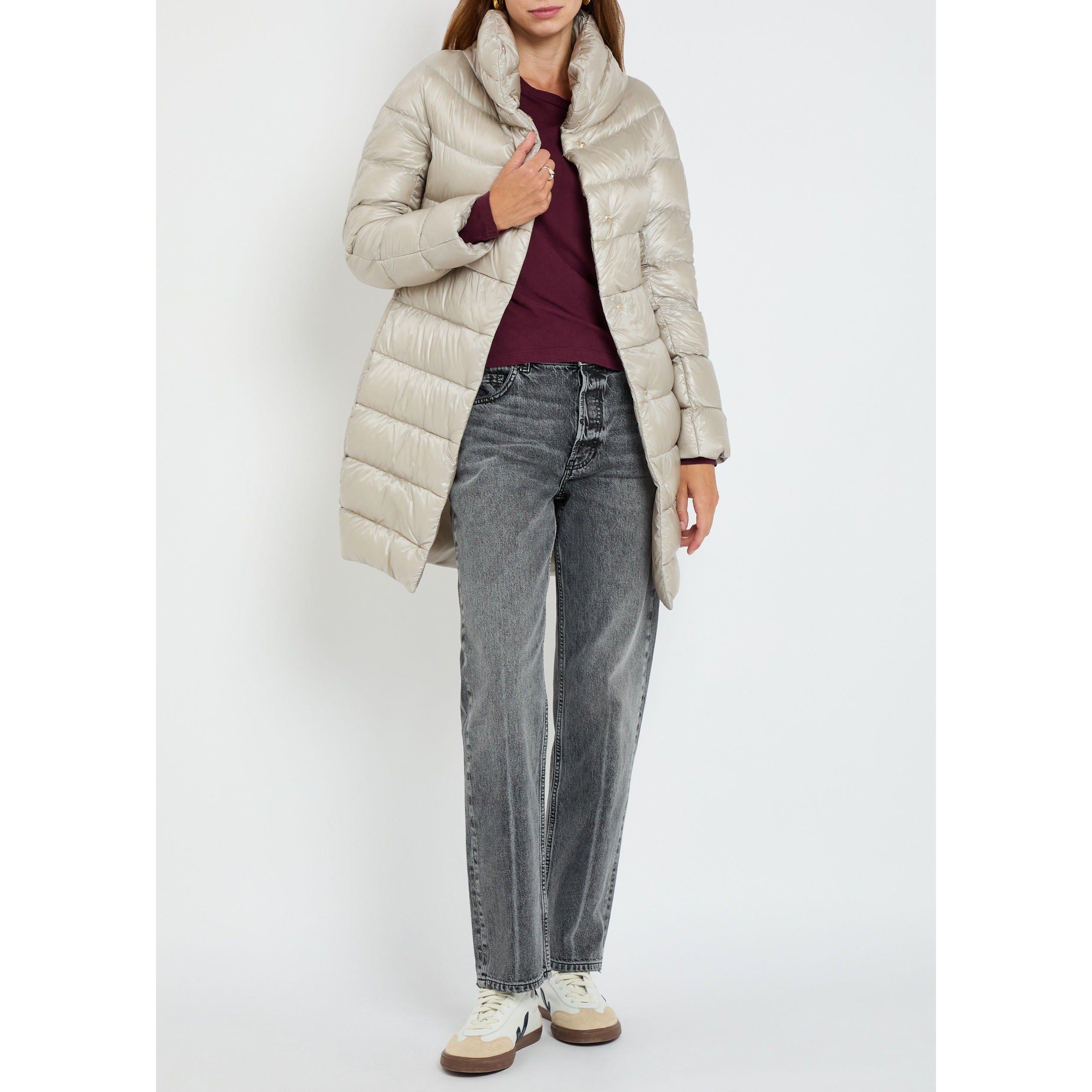 GREY - Herno - C ULTRALIGHT HIGH NK PFR COAT - 5