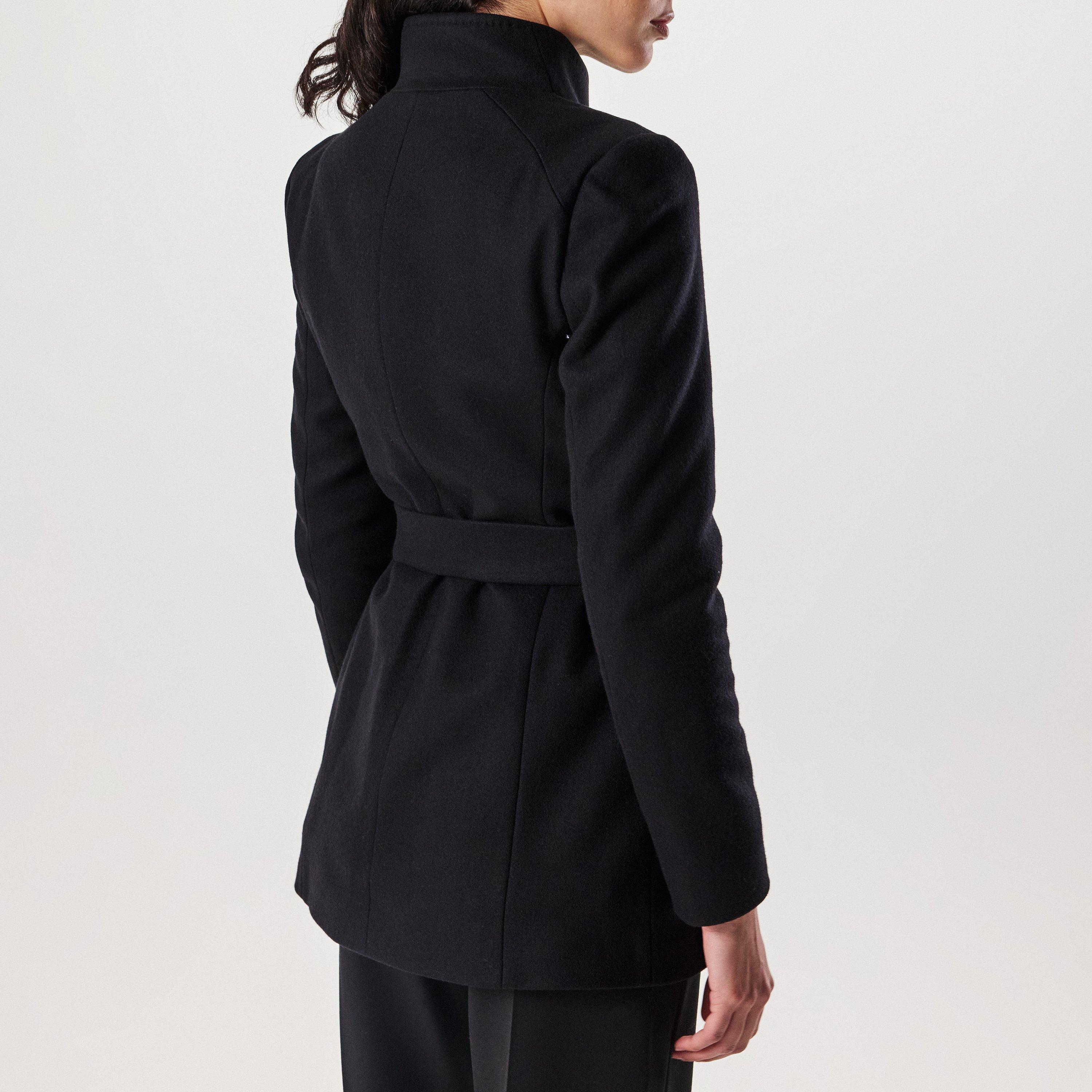 Nero - Ted Baker - Women's Short Belted Overcoat - 3