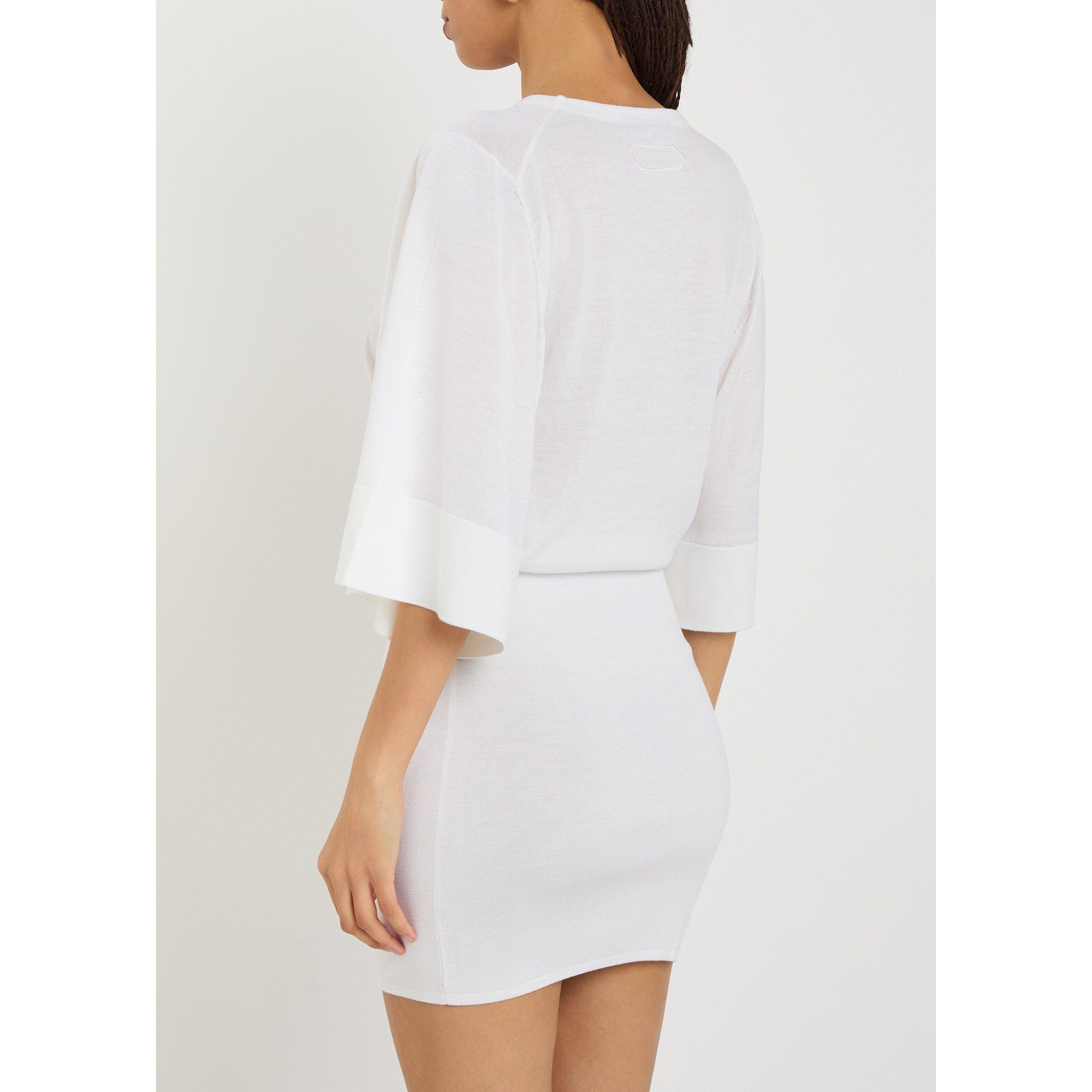 OFF WHITE - Jacquemus - LA ROBE MAILLE MANANCO - 3