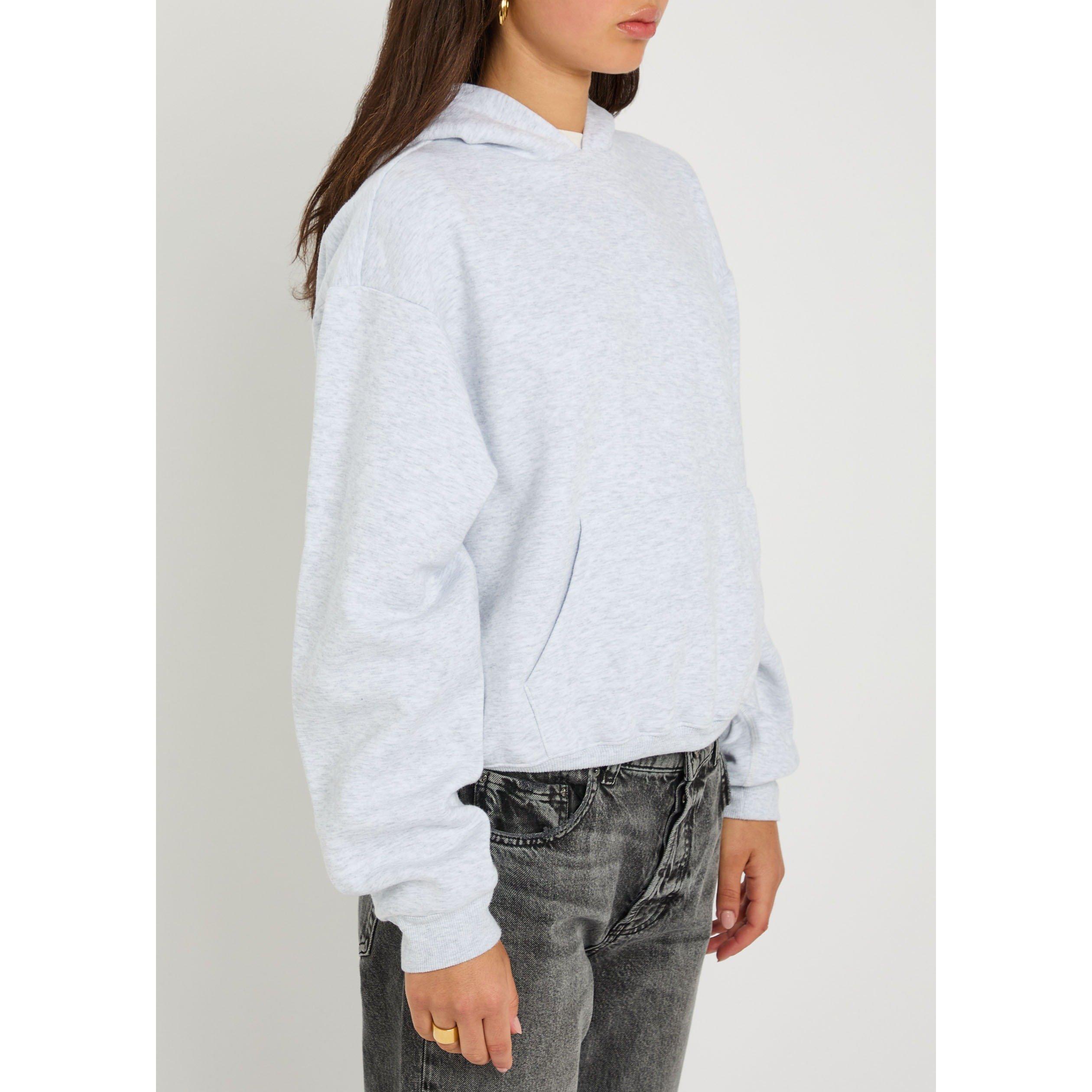 LIGHT GREY - SKIMS - H COTTON FLEECE CLASSIC HOODIE - 2
