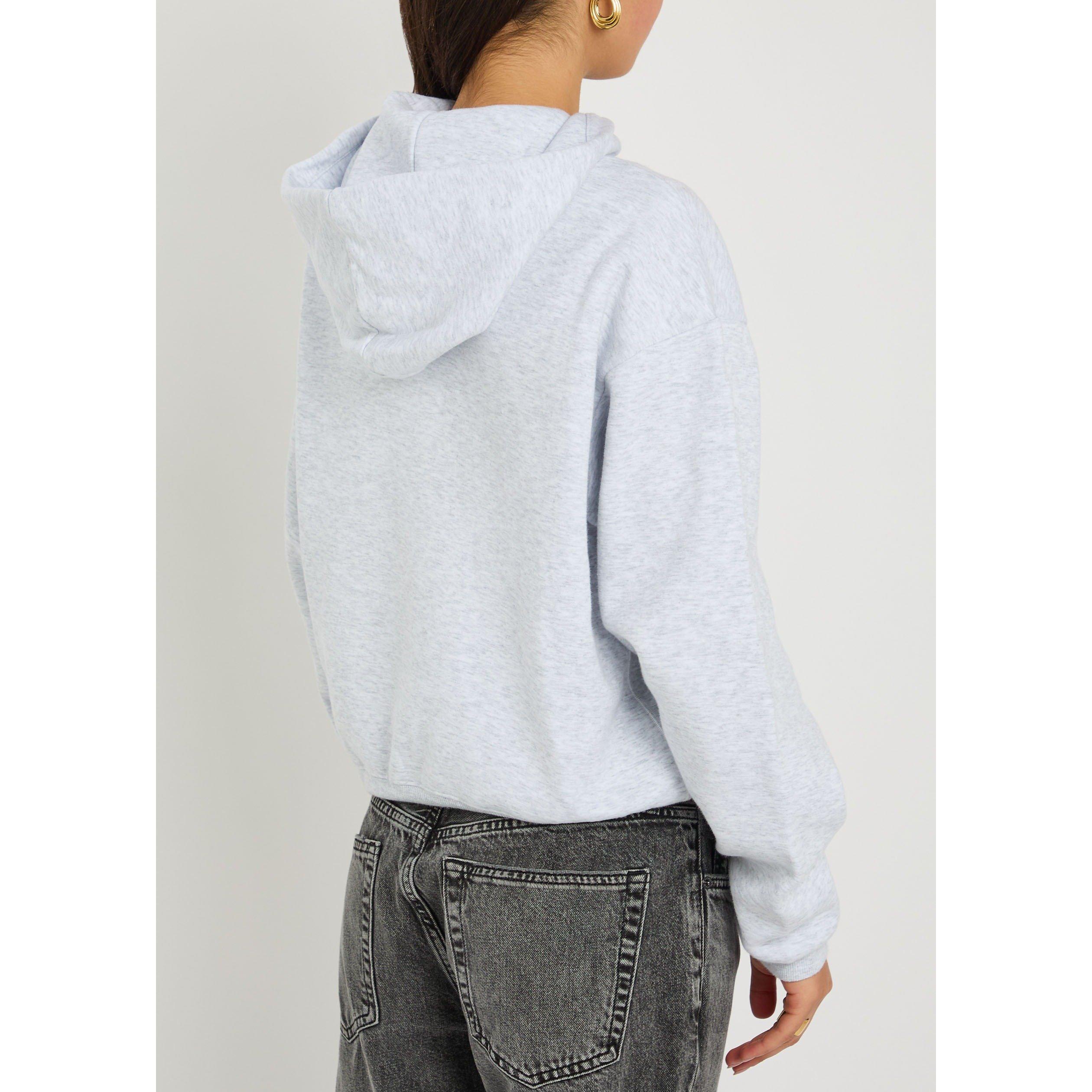 LIGHT GREY - SKIMS - H COTTON FLEECE CLASSIC HOODIE - 3
