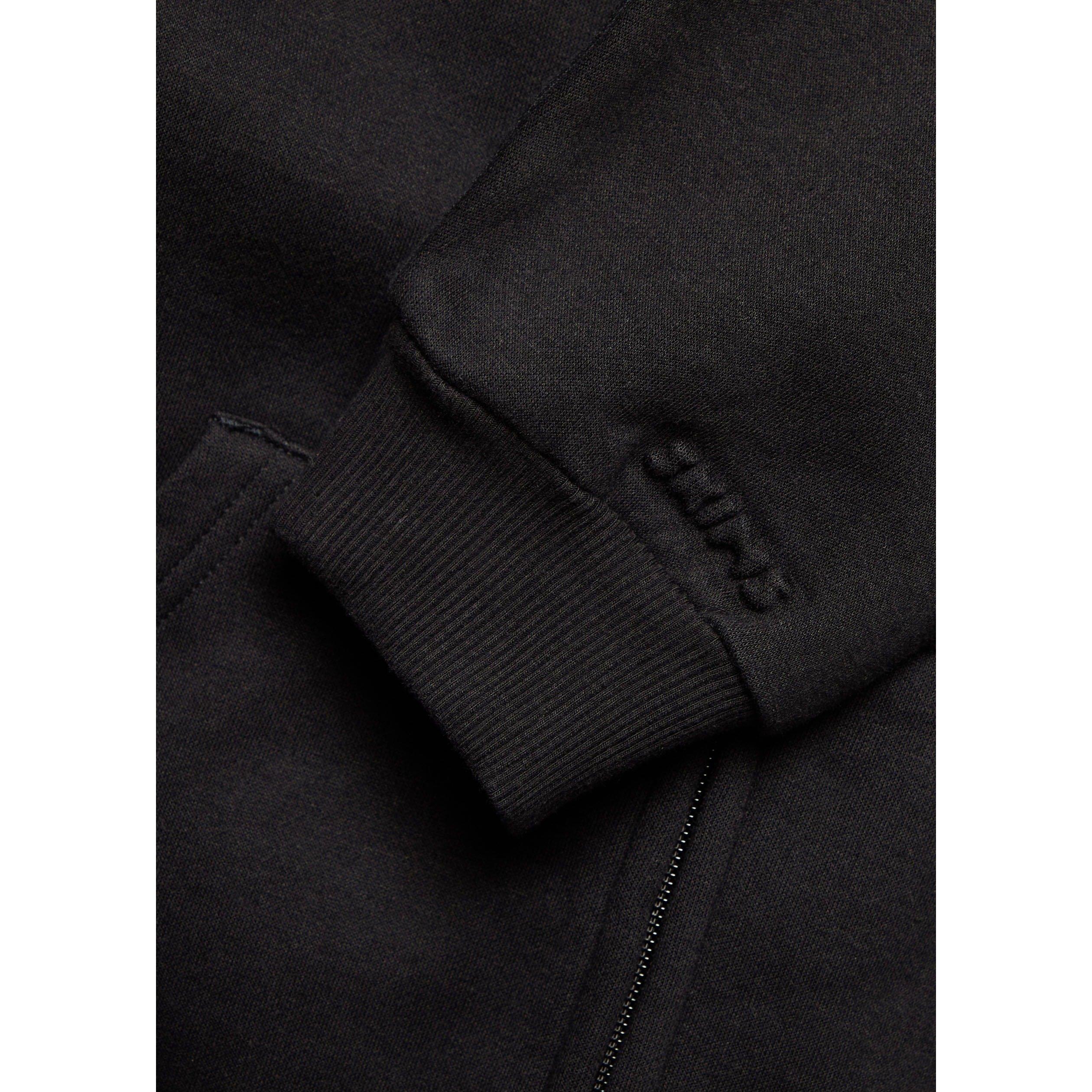 BLACK - SKIMS - H CTN FLCE CLSC ZIP-UP HOODIE - 4