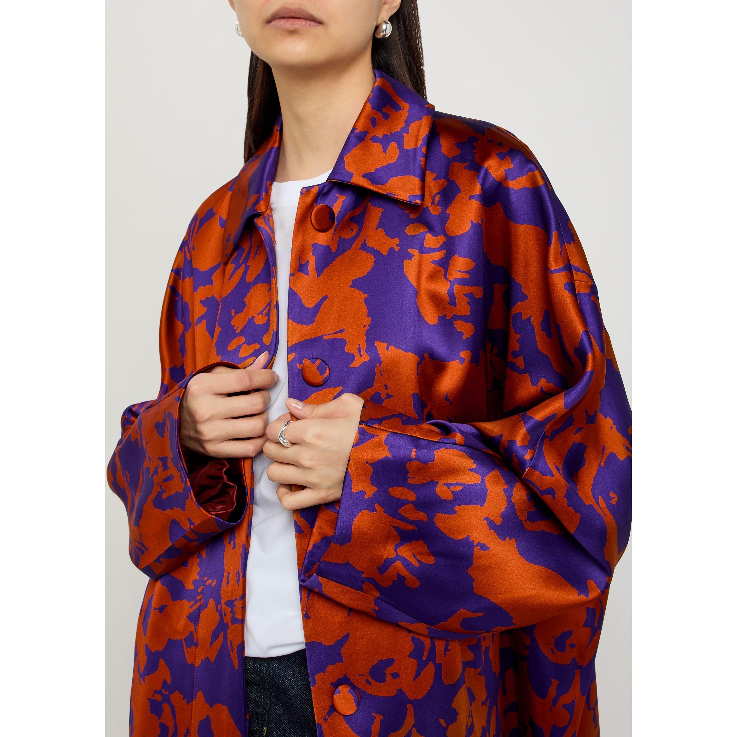 ORANGE - Dries Van Noten - Women's Roolsy Viscose Overcoat - 4