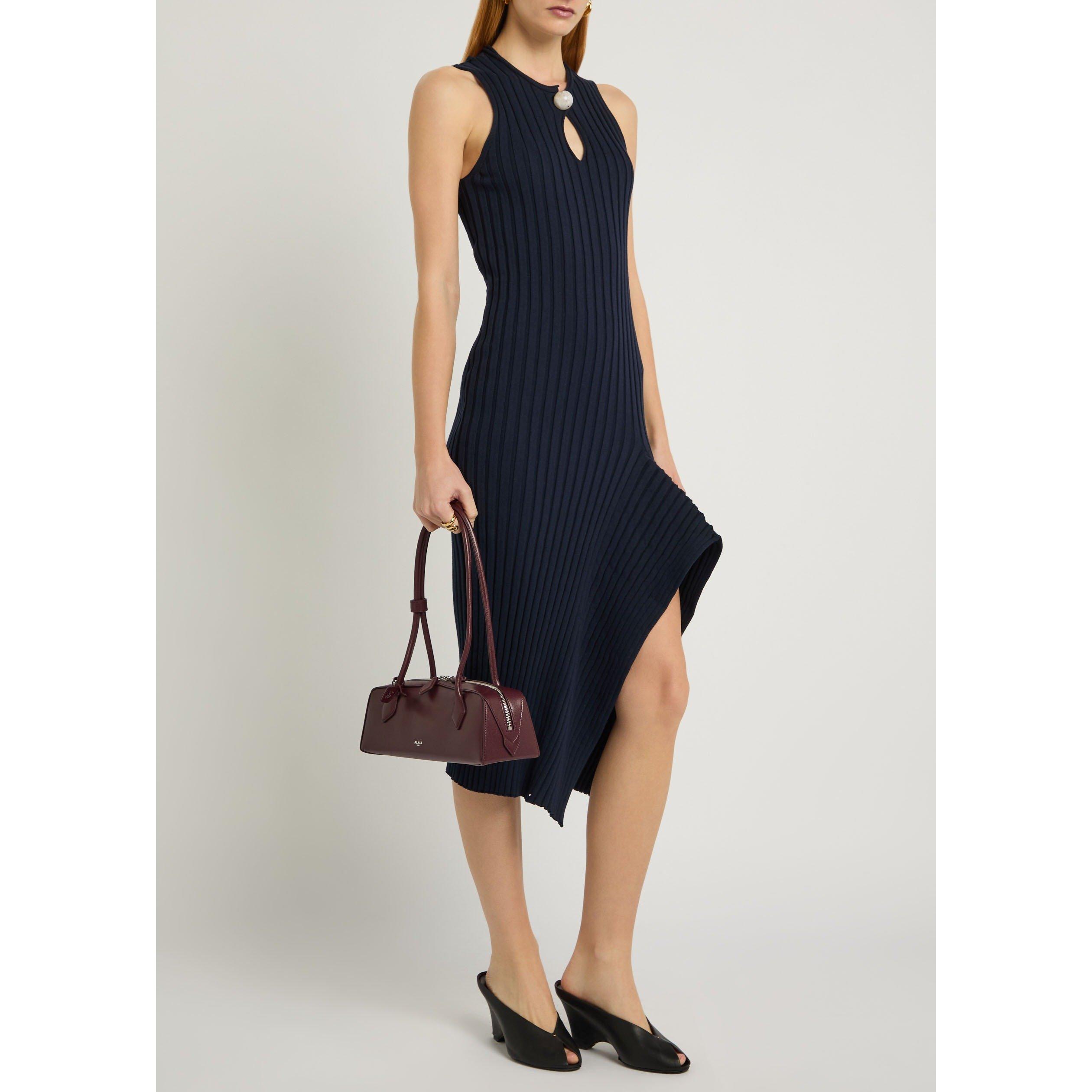 NAVY - Stella McCartney - COTTON RIBBED DRESS - 5