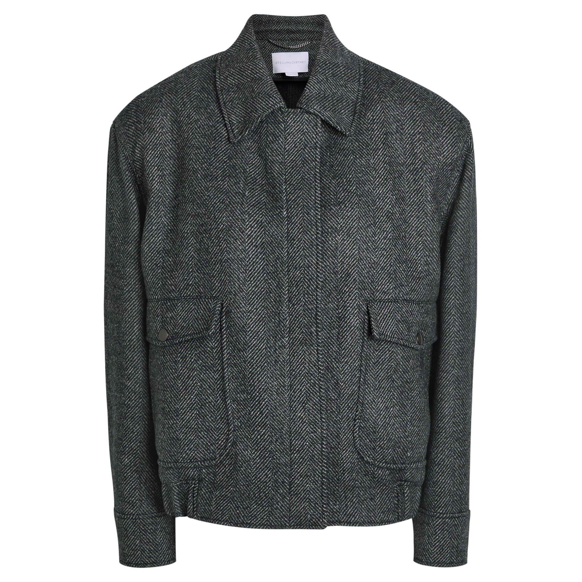 GREY - Stella McCartney - HERRINGBONE JACKET - 1