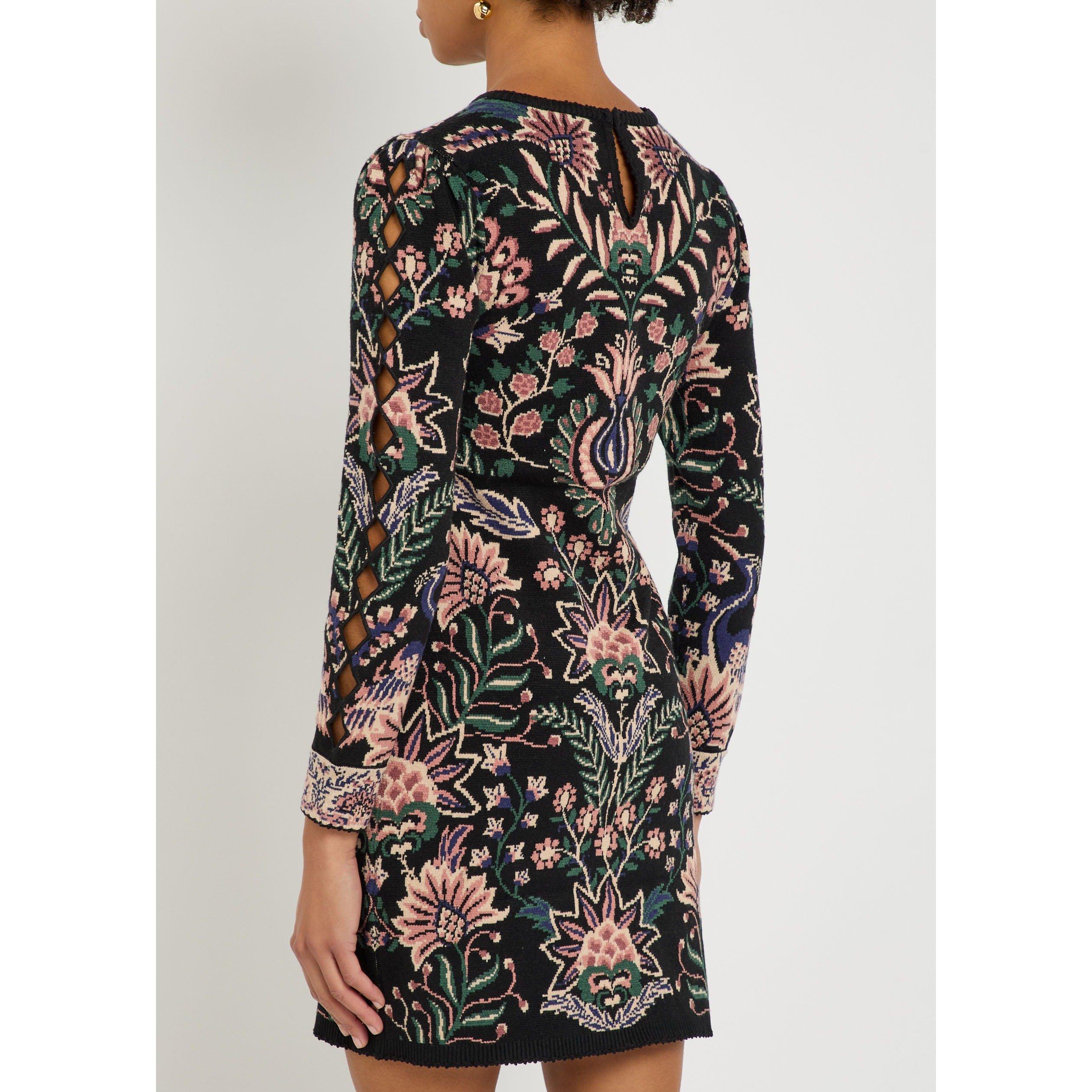 BLACK AND OTHER - FARM Rio - SD MARVELOUS GARDEN KNIT DRESS - 3