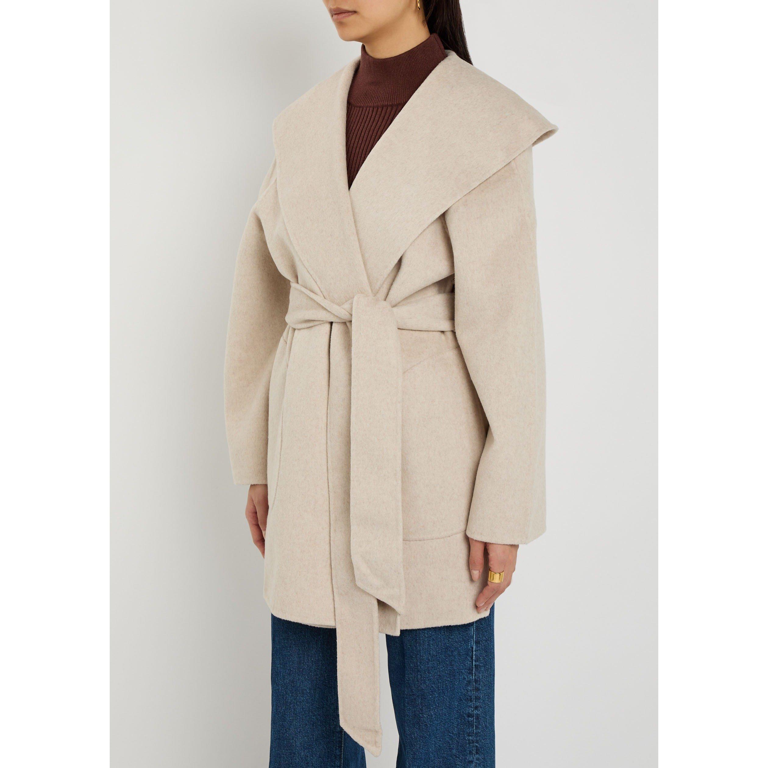 CREAM - Varley - Women's Edgemere Wrap Wool Overcoat - 2