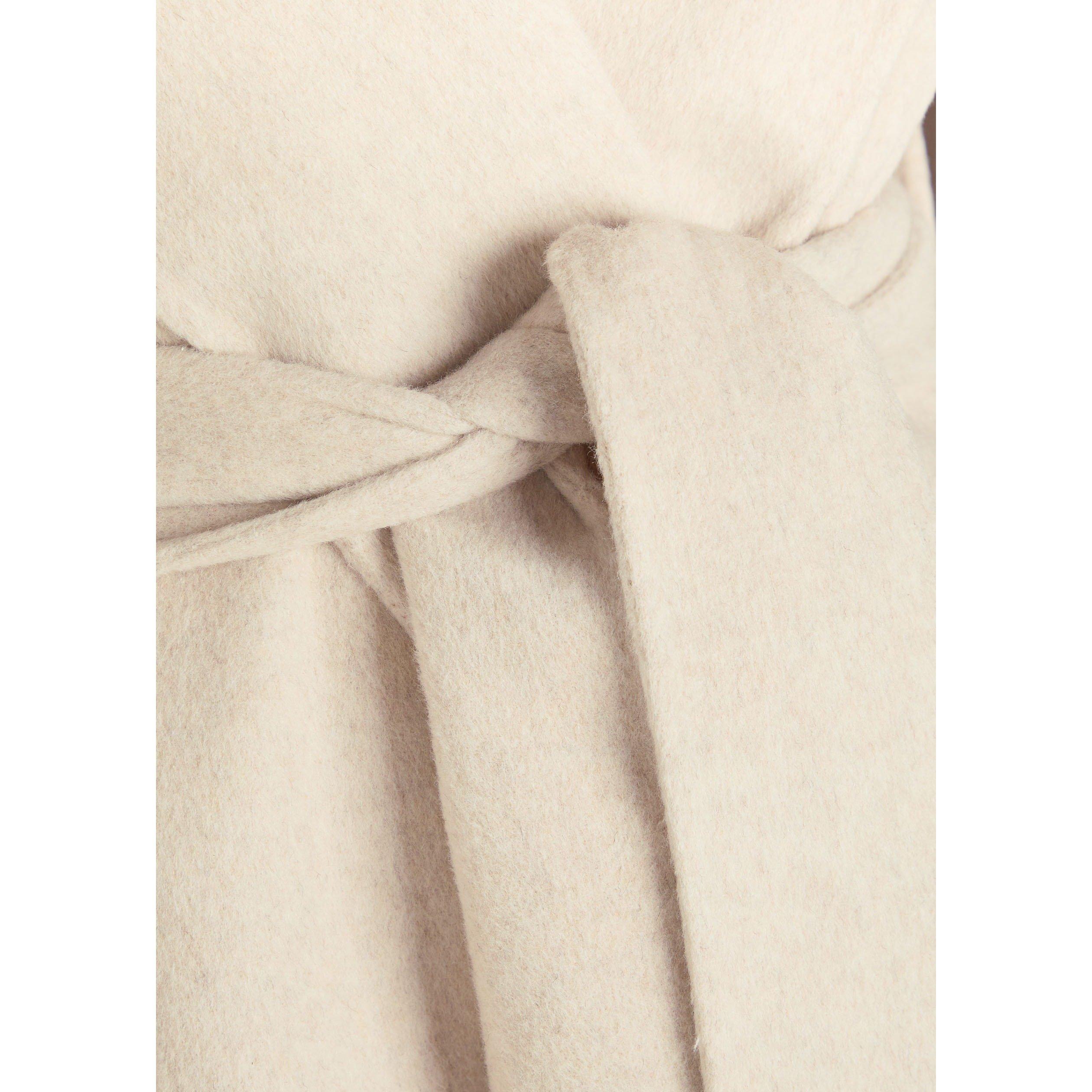 CREAM - Varley - Women's Edgemere Wrap Wool Overcoat - 4
