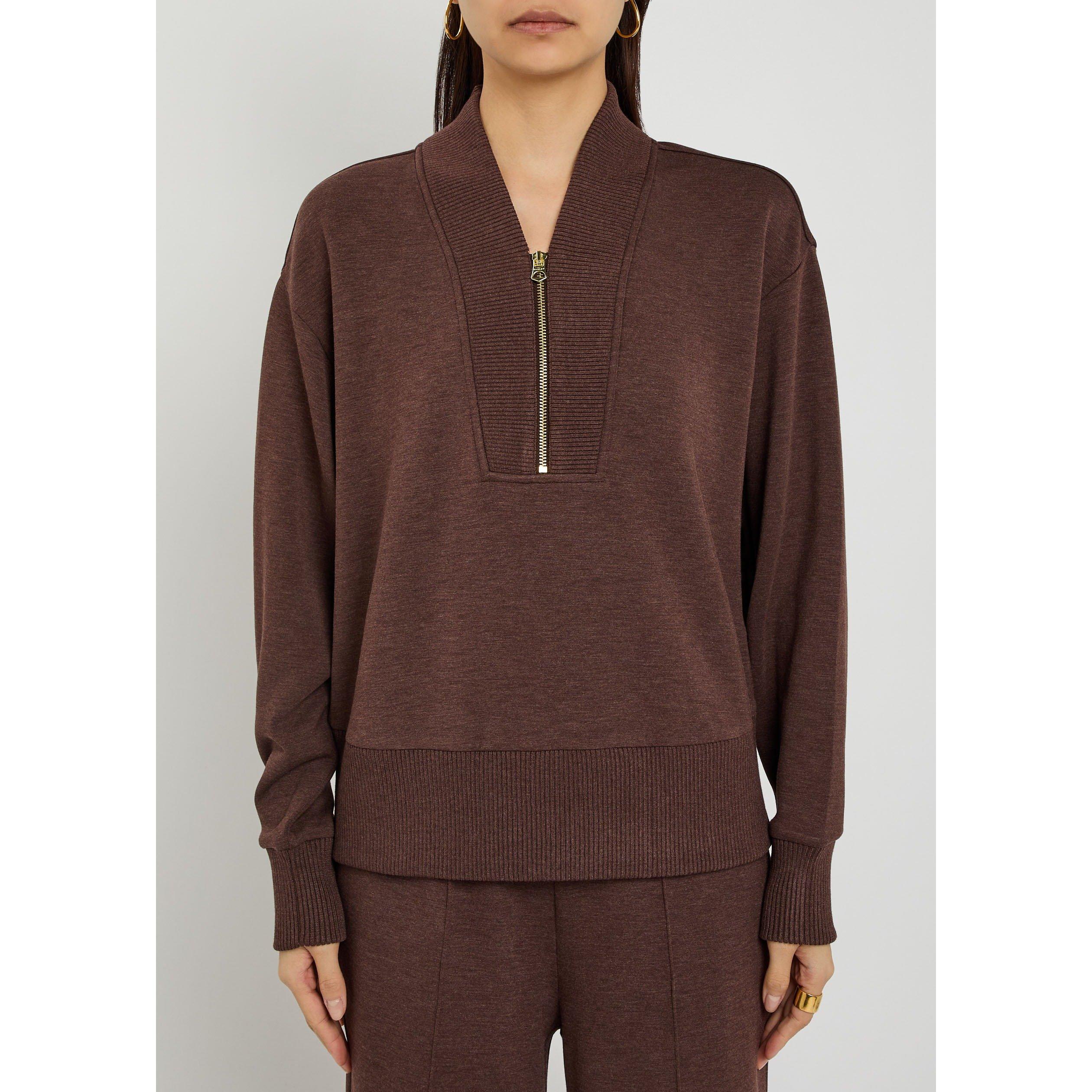 BROWN - Varley - Women's Sally Half-Zip Sweatshirt - 2