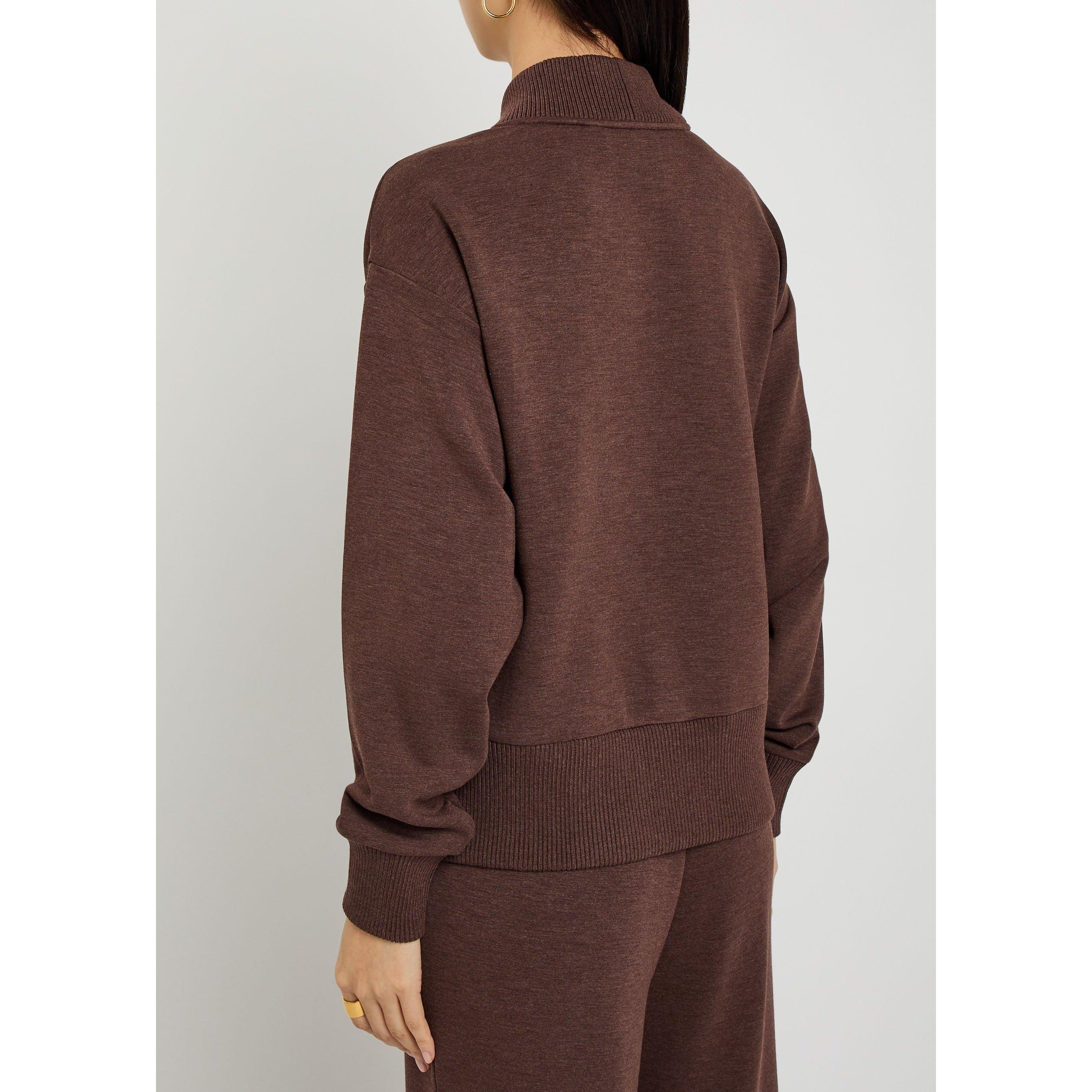 BROWN - Varley - Women's Sally Half-Zip Sweatshirt - 3