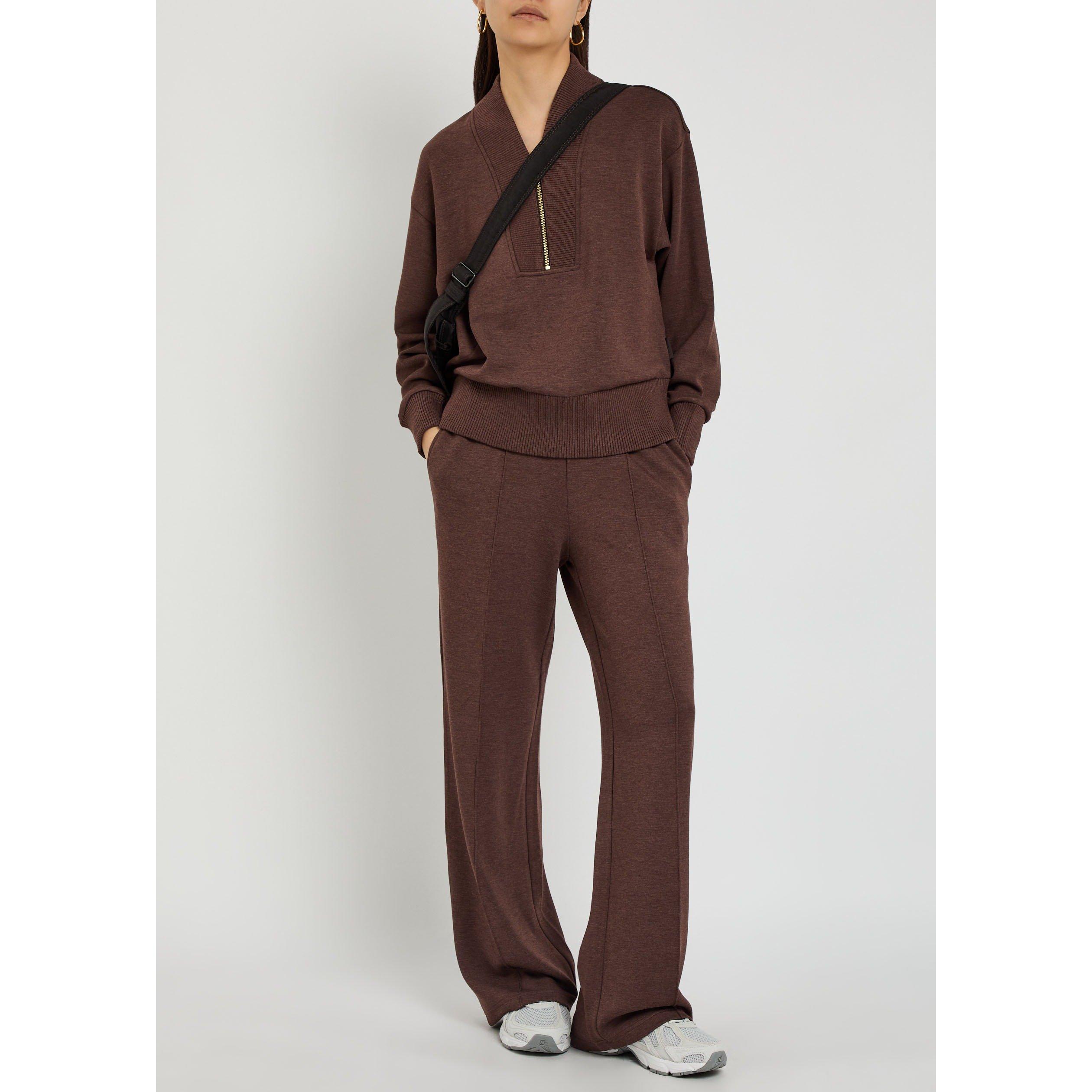 BROWN - Varley - Women's Sally Half-Zip Sweatshirt - 5