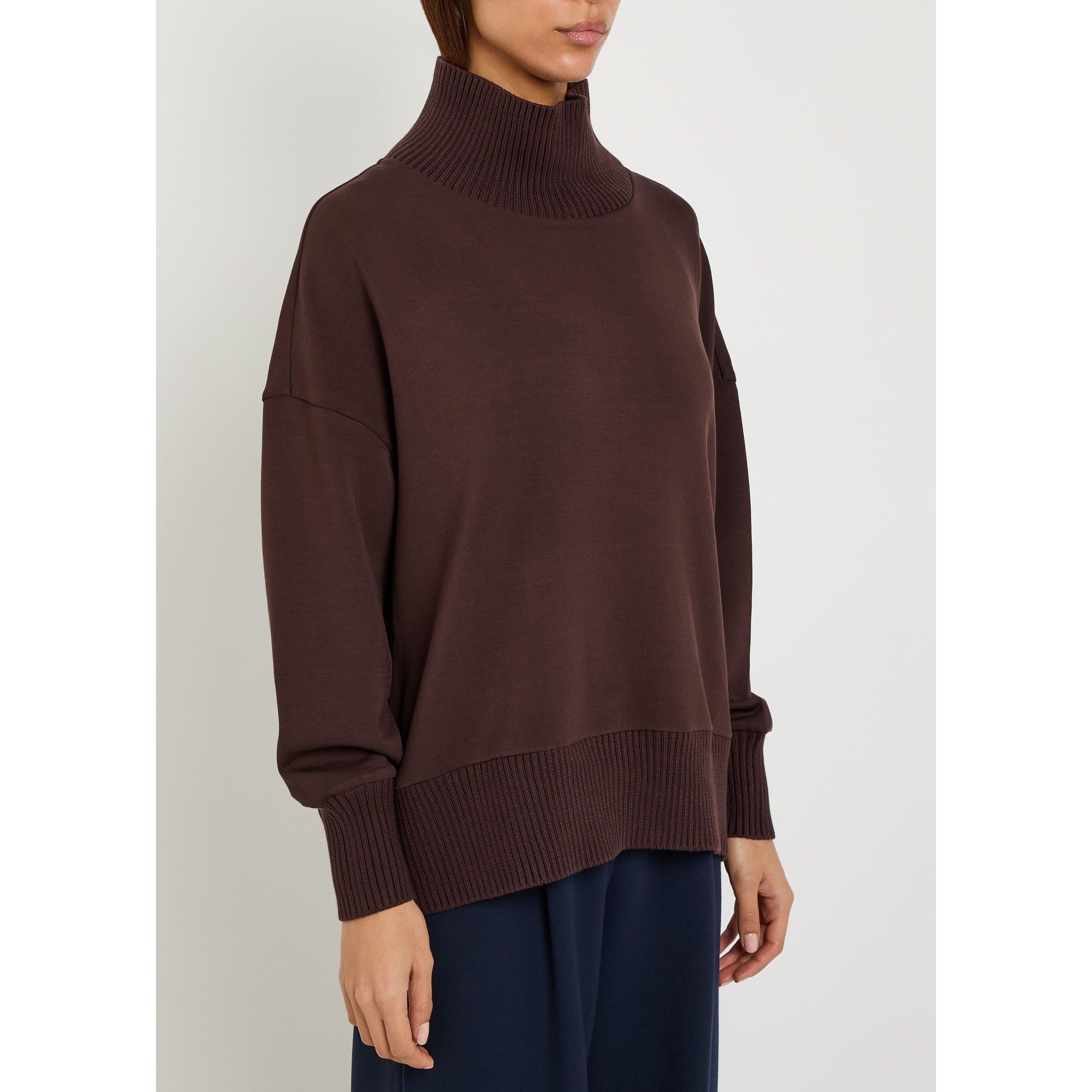 BROWN - Varley - Women's Barker High-Neck Sweatshirt - 2
