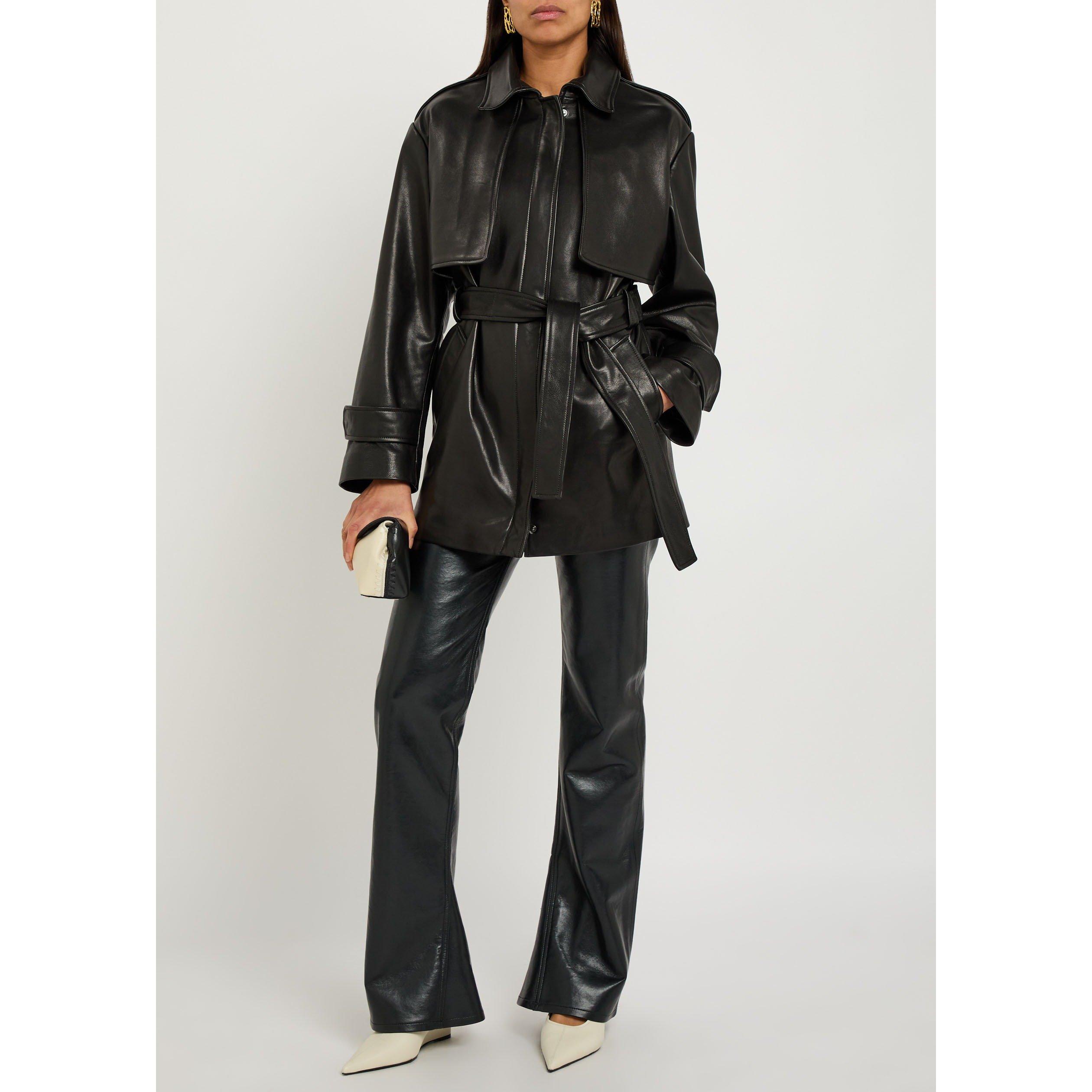 BLACK - Nour Hammour - J PRIYA LEATHER JACKET - 5