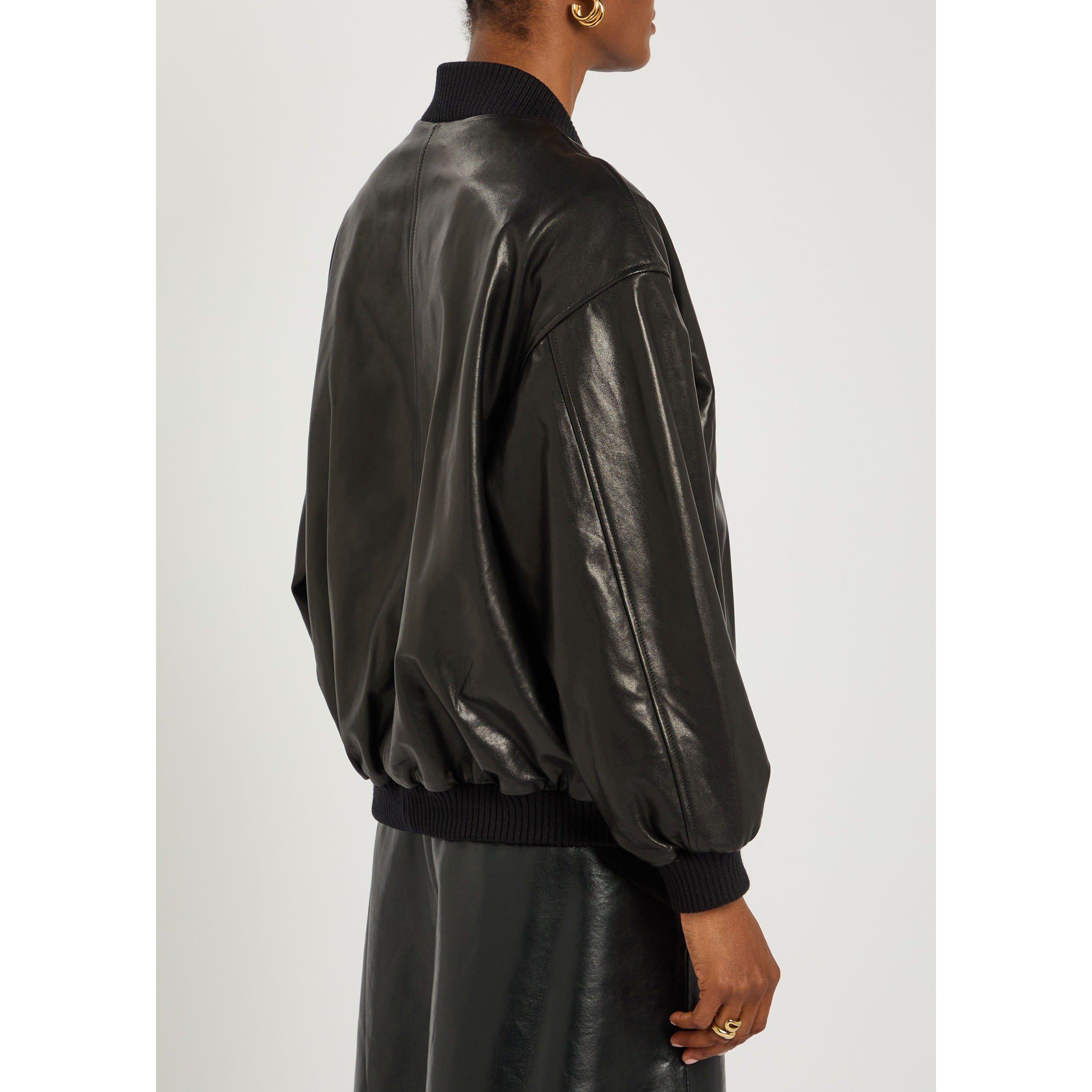 BLACK - Nour Hammour - J MARLY LONG DB LEATHER JKT - 3