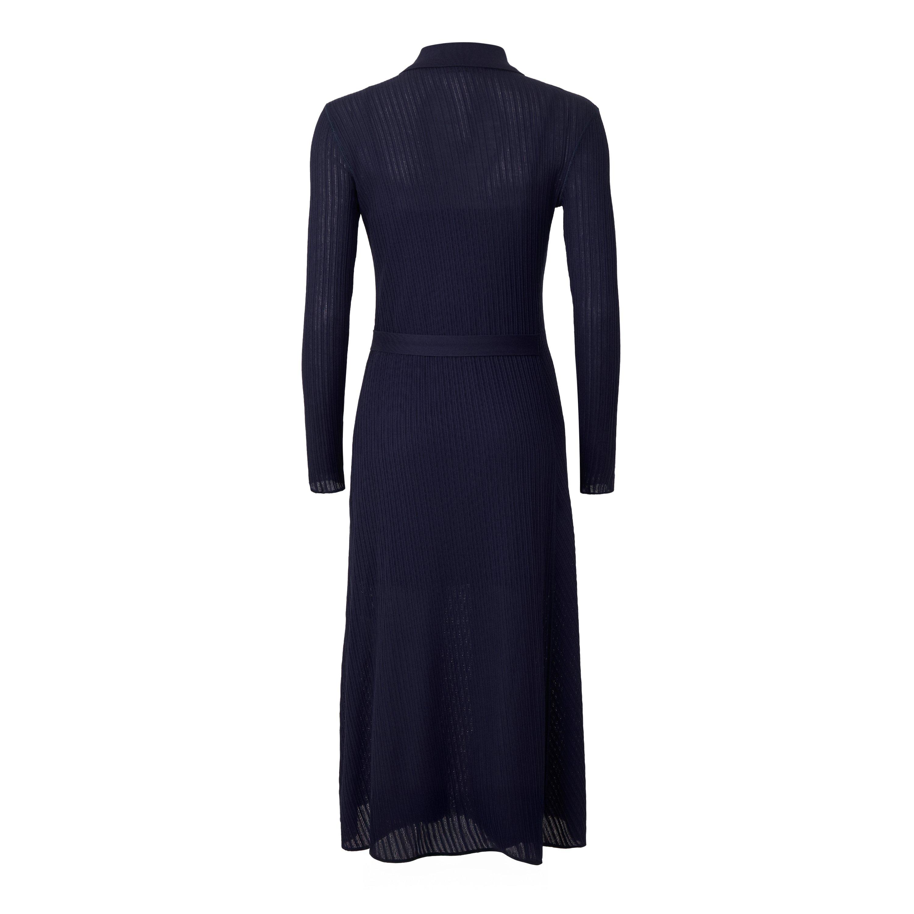 NAVY - Max and Co - Women's Mcogettito Button-Up Cotton Shirt-Collar Midi Jumper Dress - 2